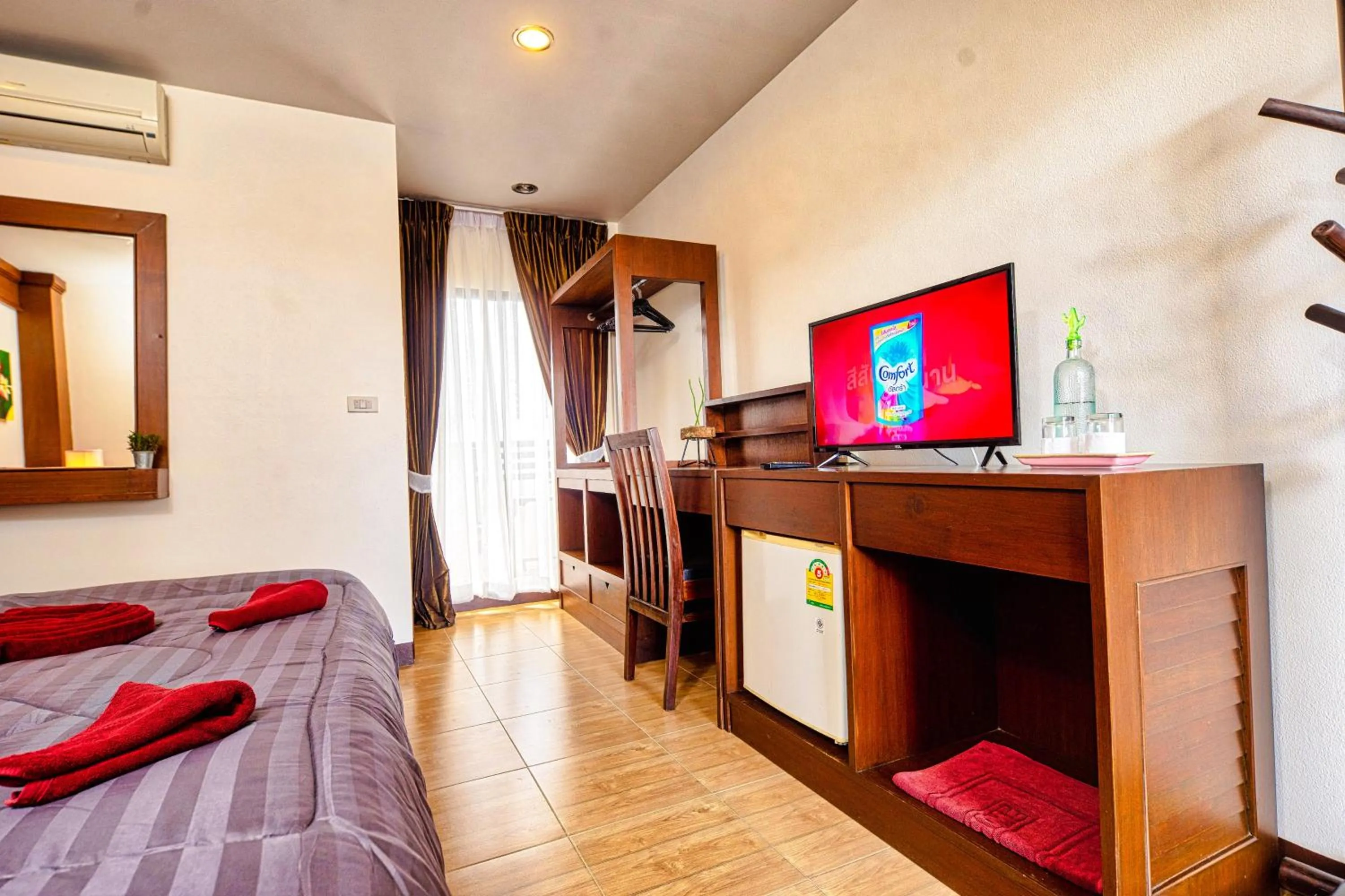 TV and multimedia, Bed in Ban Kong Rao Guesthouse