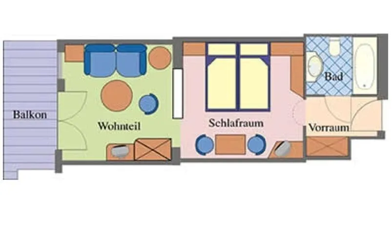 Floor plan in Hotel Neue Post