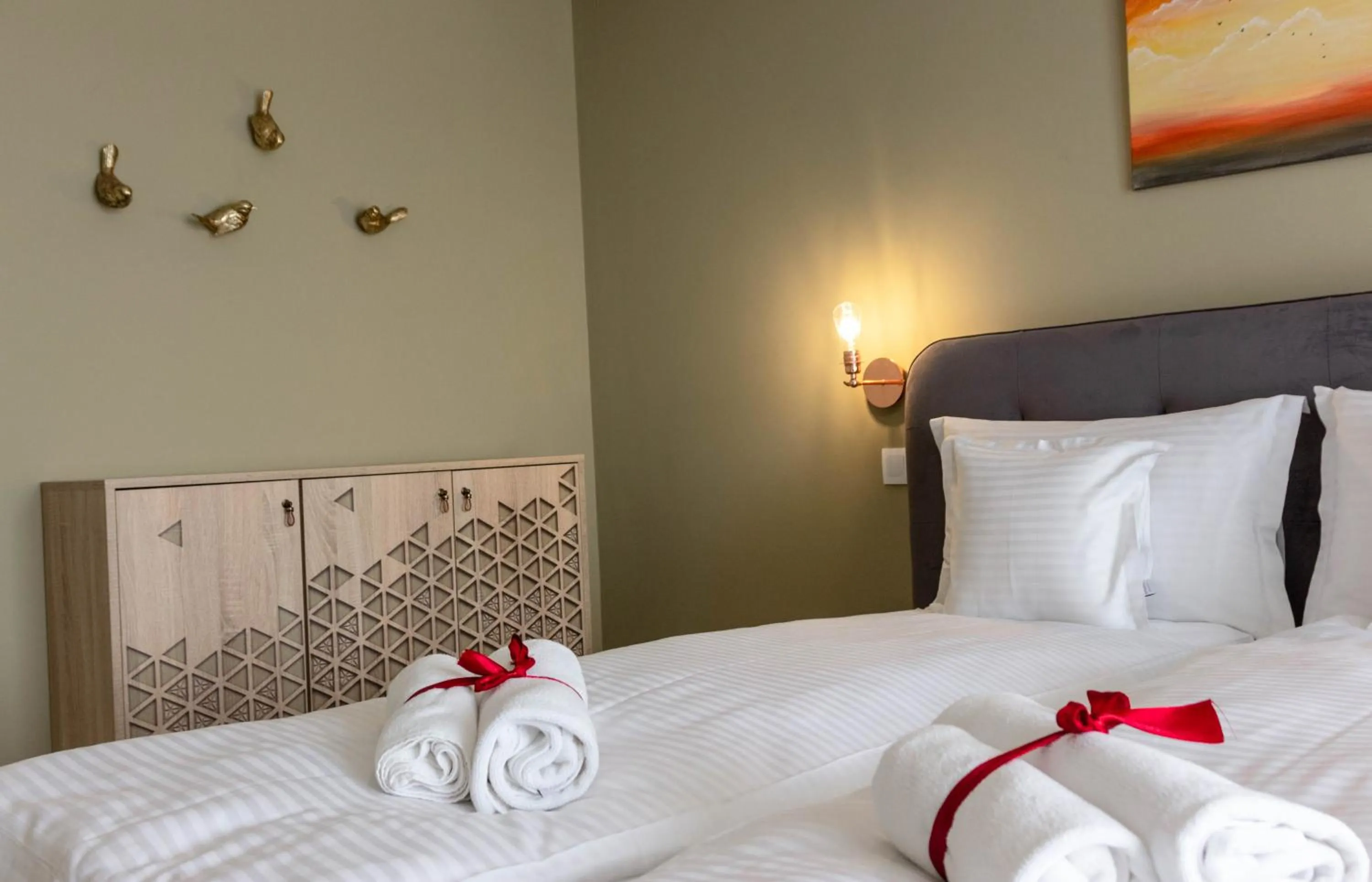 Bed in Ares ApartHotel