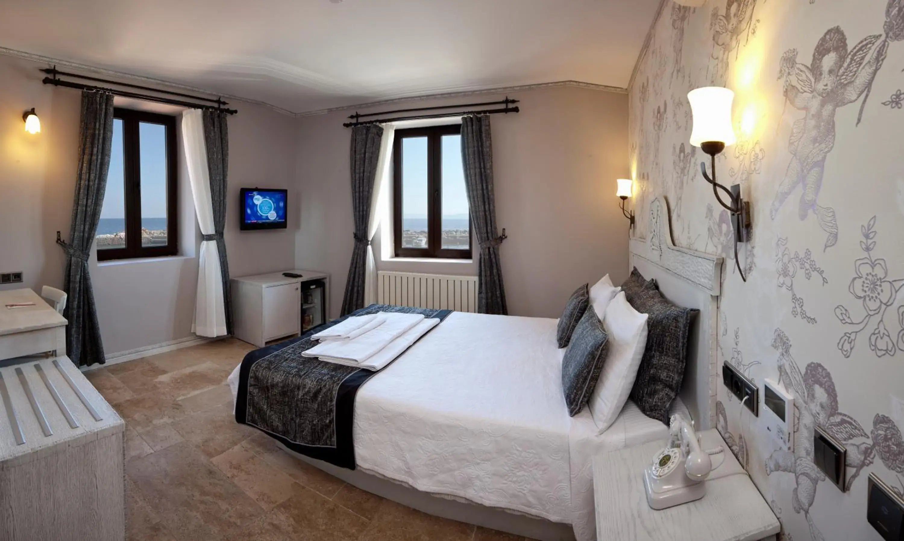 Double or Twin Room with Sea View in Assos Behram Special Class Hotel Adults Only Double or Twin Room with Sea View in Assos Behram Special Class Hotel Adults Only