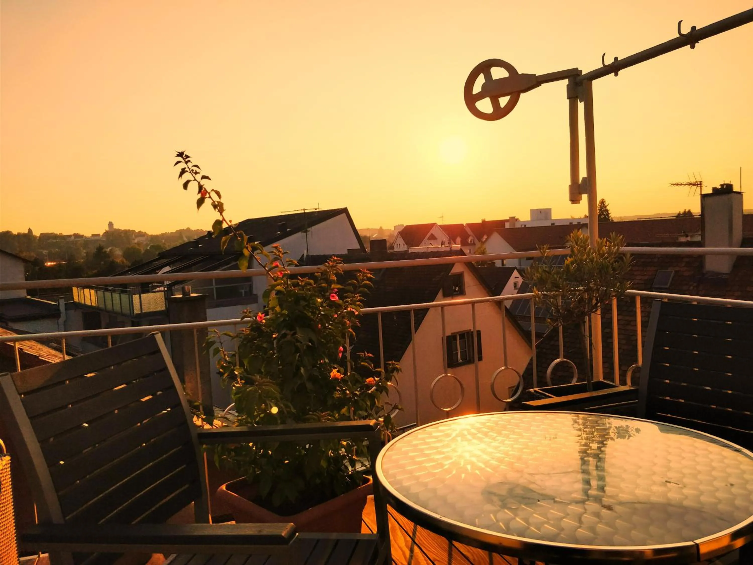 Balcony/Terrace in Hotel Moorbadstuben