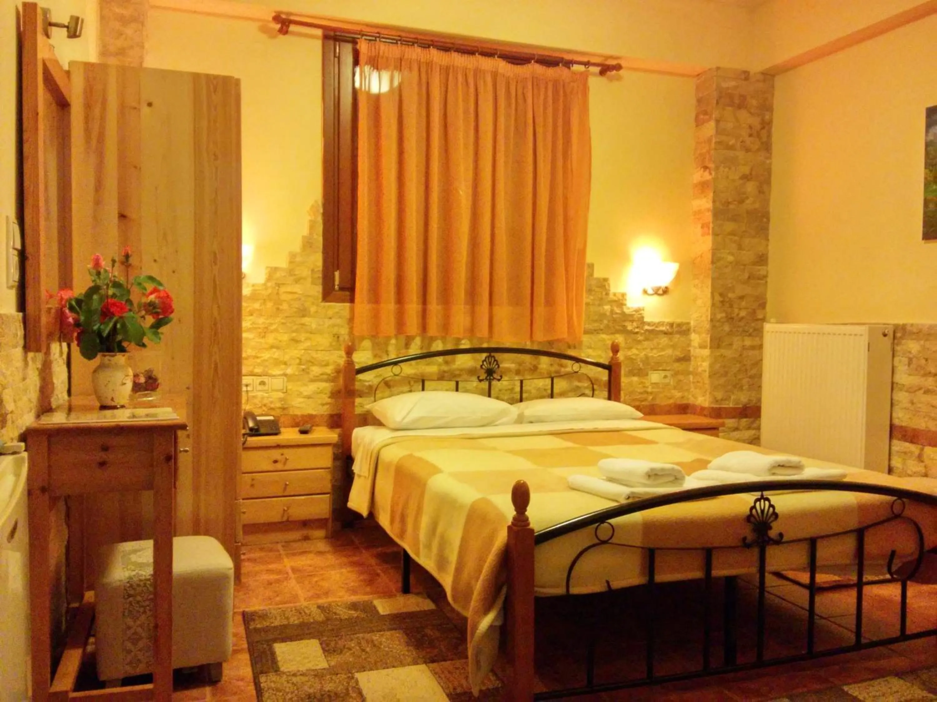 Bedroom, Bed in Astromeria