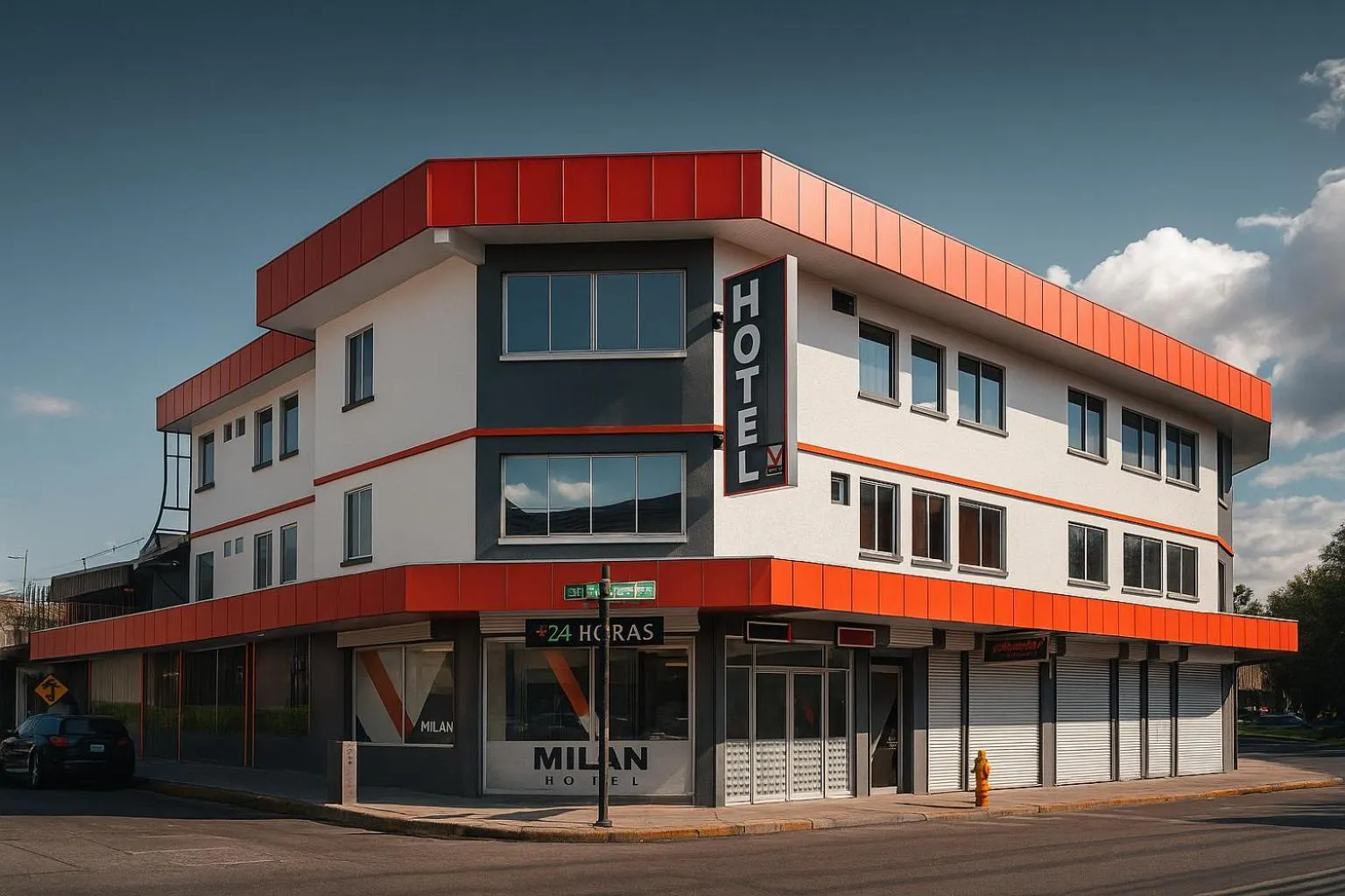 Property building in Hotel Milan Costa Rica