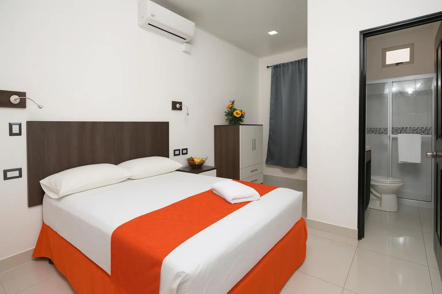 Bed in Hotel Milan Costa Rica