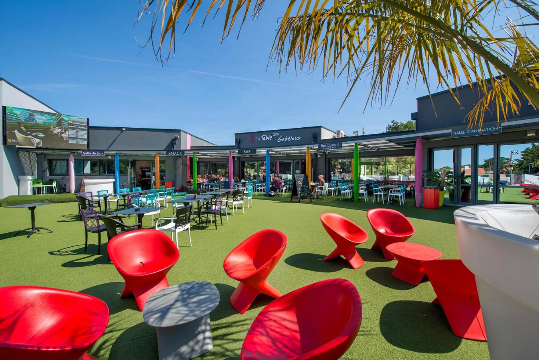 Patio in Camping L'Ocean