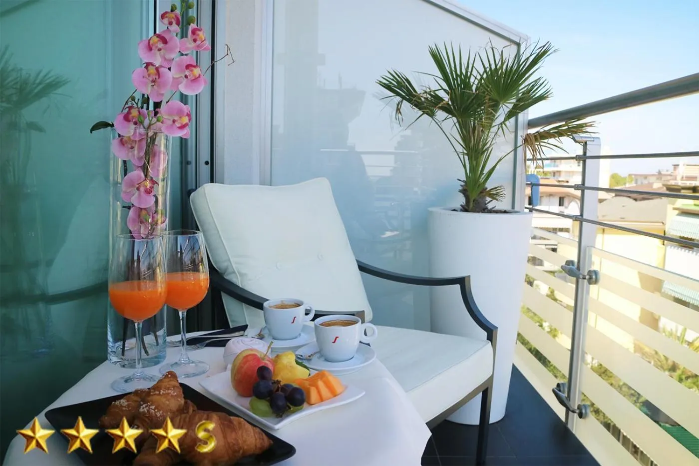 Balcony/Terrace in Hotel Rossini 4S