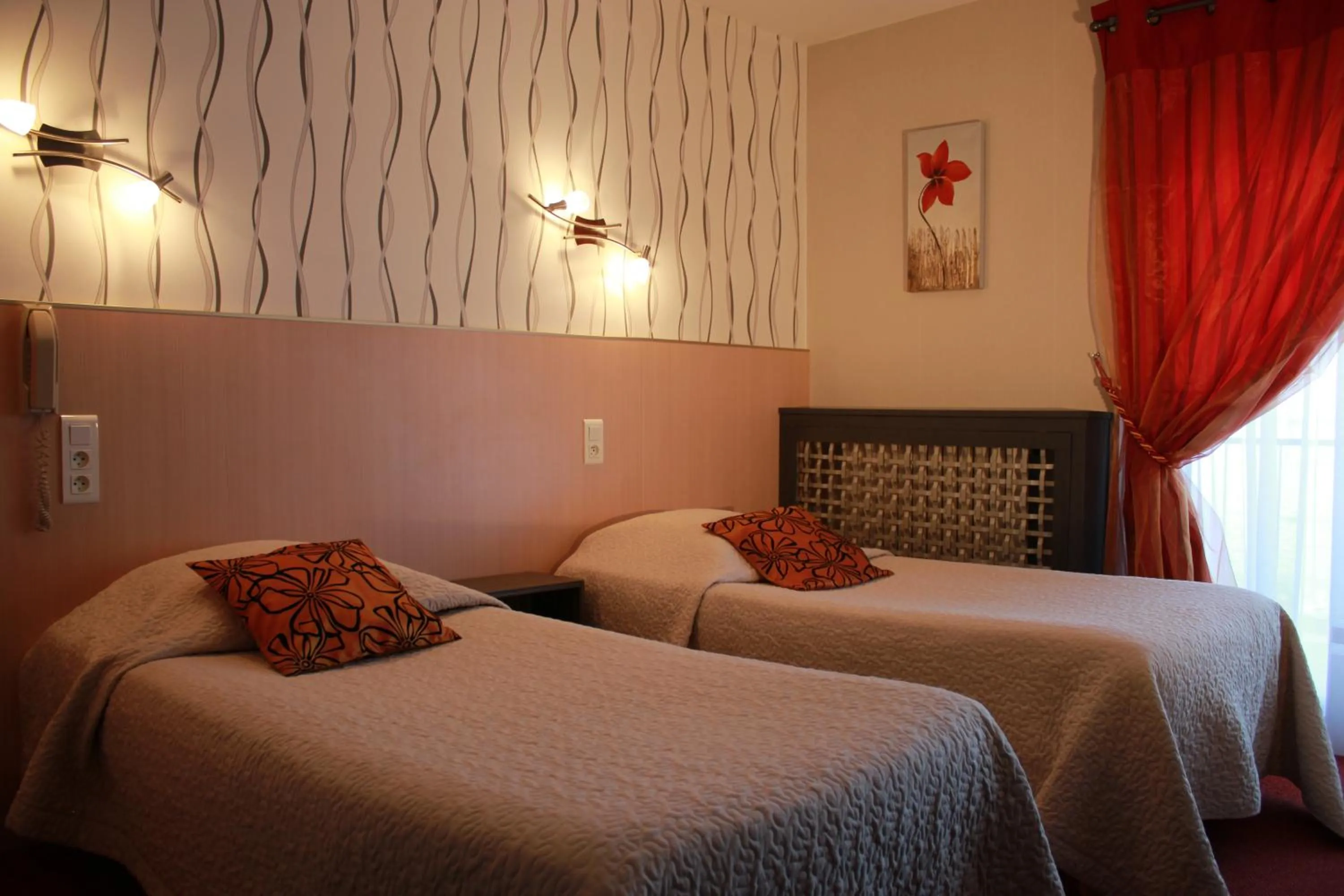 Bed in Hôtel Restaurant le Panorama