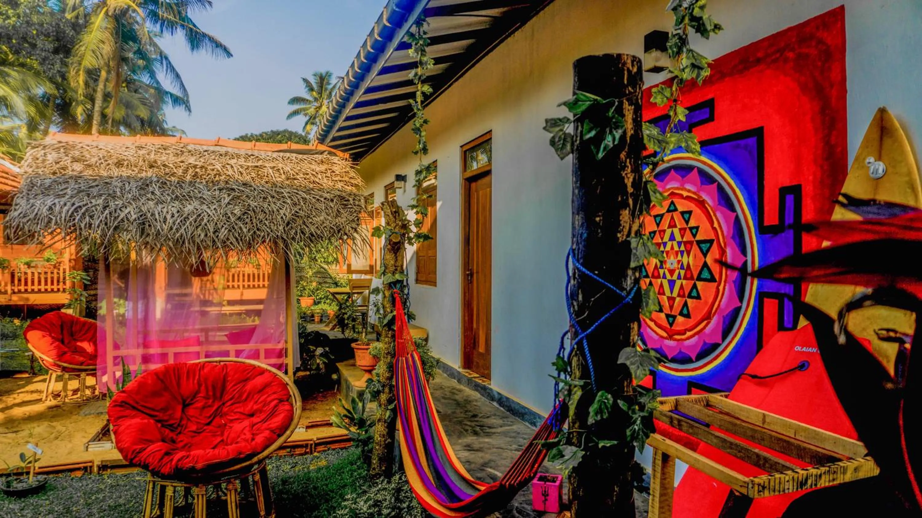 Garden view in Lala's Place