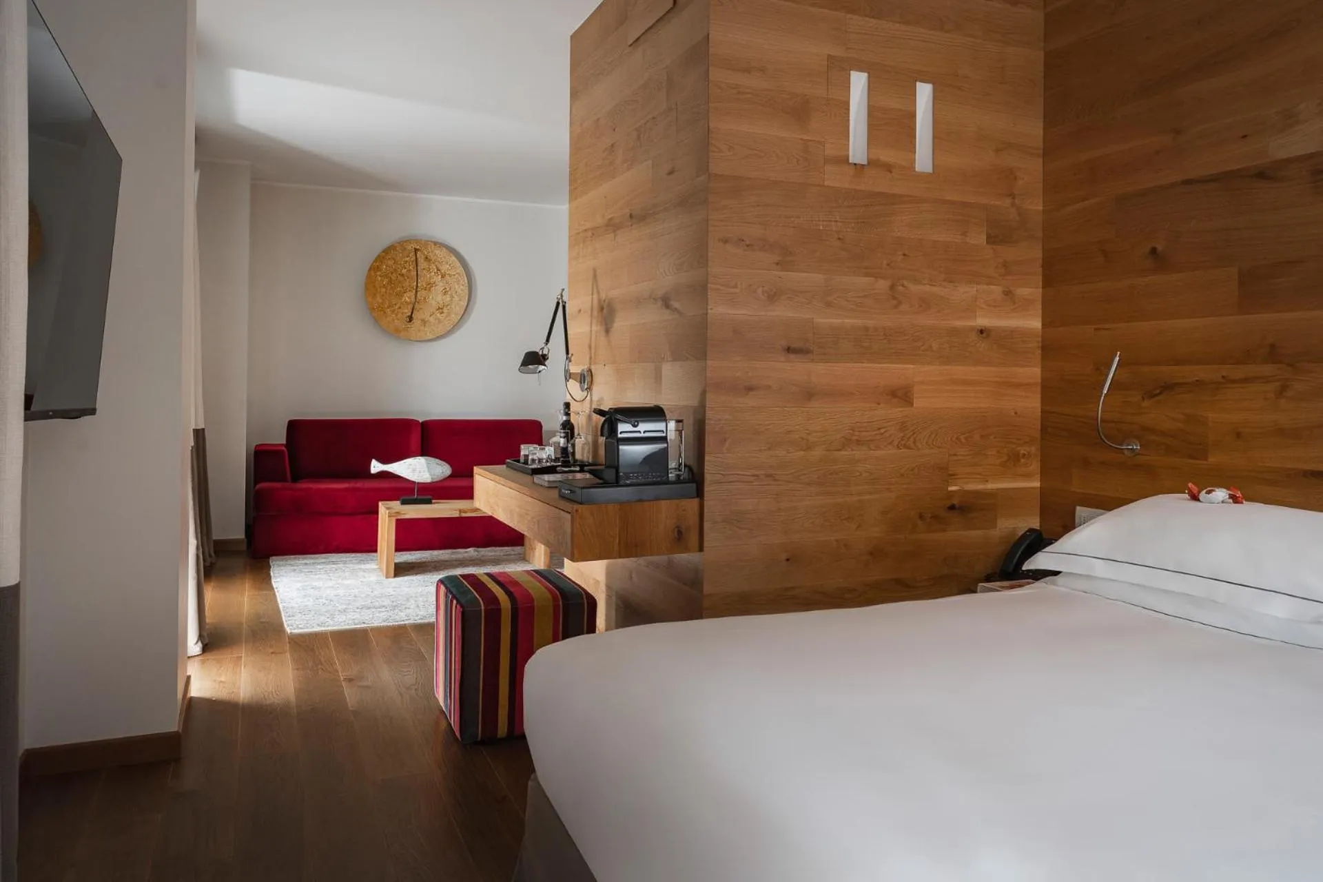 Living room, Bed in Esplanade Tergesteo - Luxury Retreat