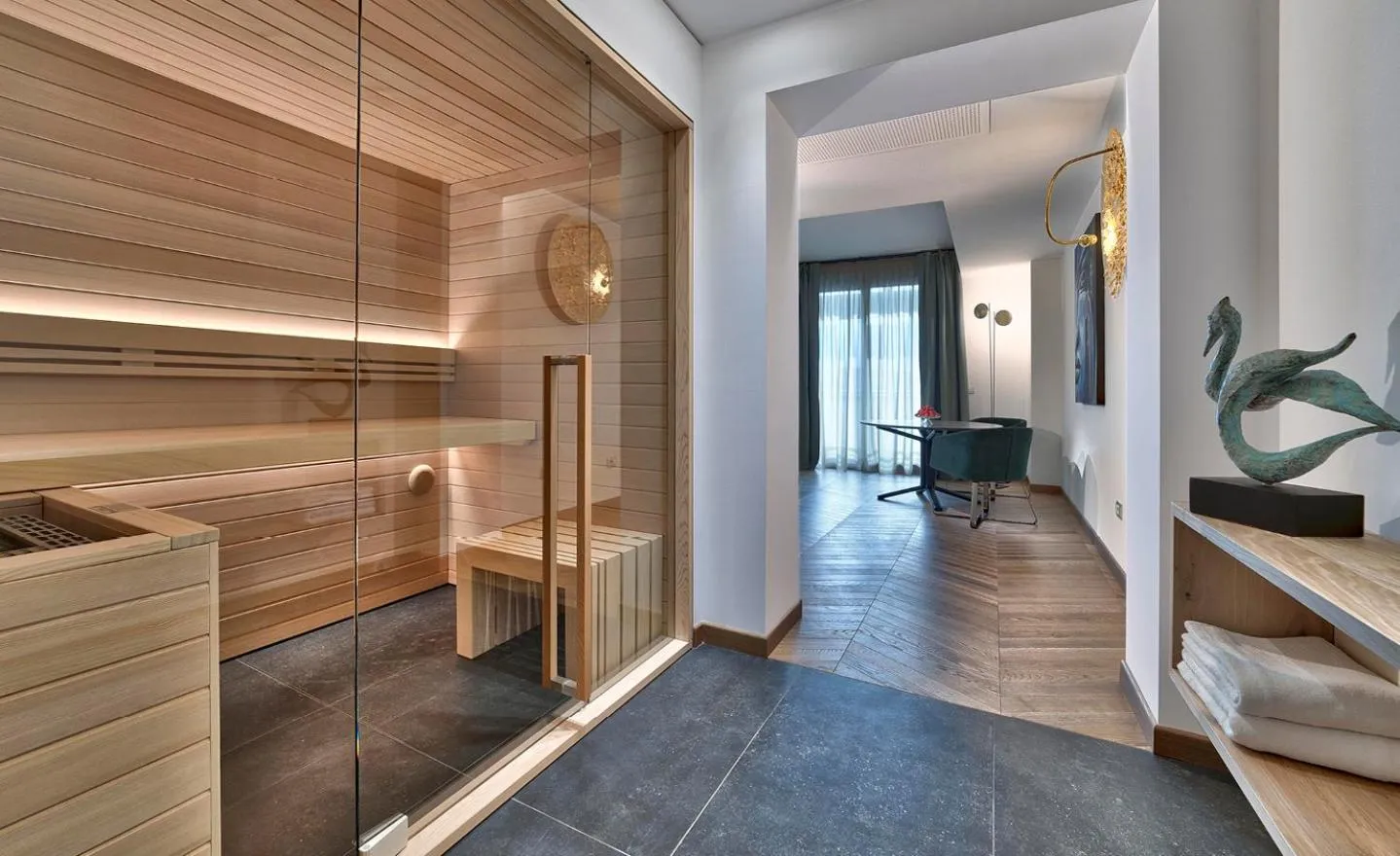 Sauna in Esplanade Tergesteo - Luxury Retreat