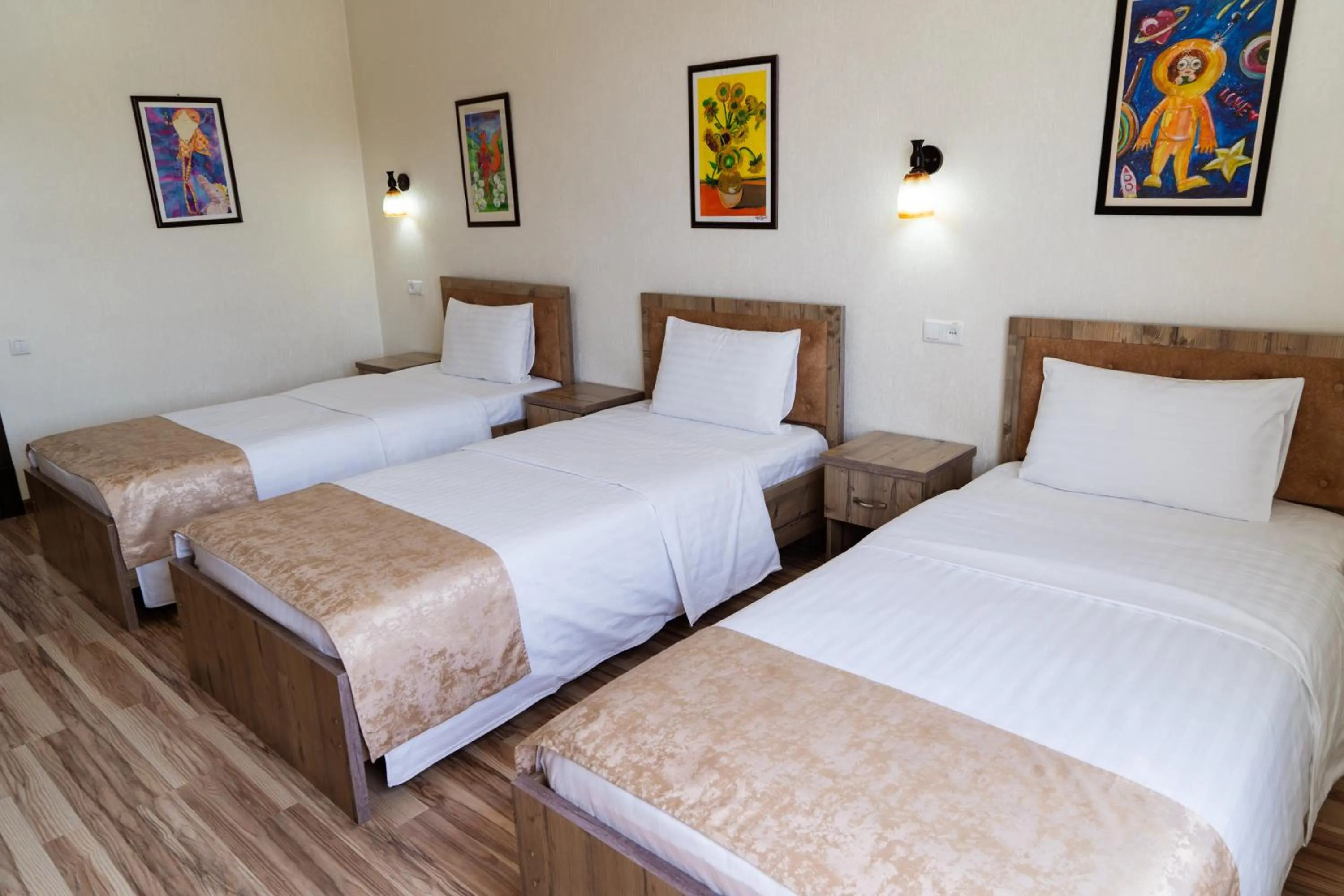 Bed in TOURIST INN hotel