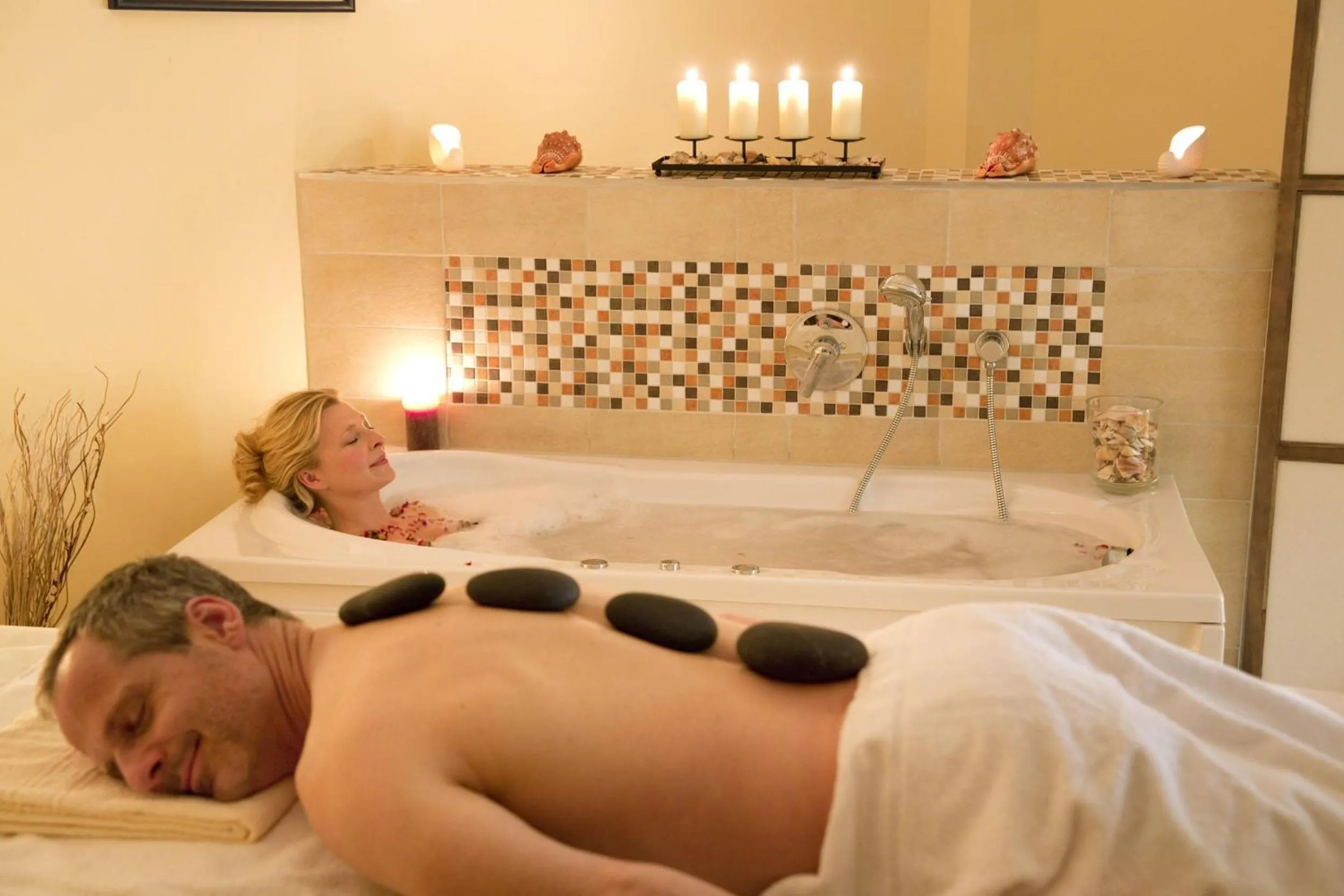 Sauna in Aparthotel Seepanorama