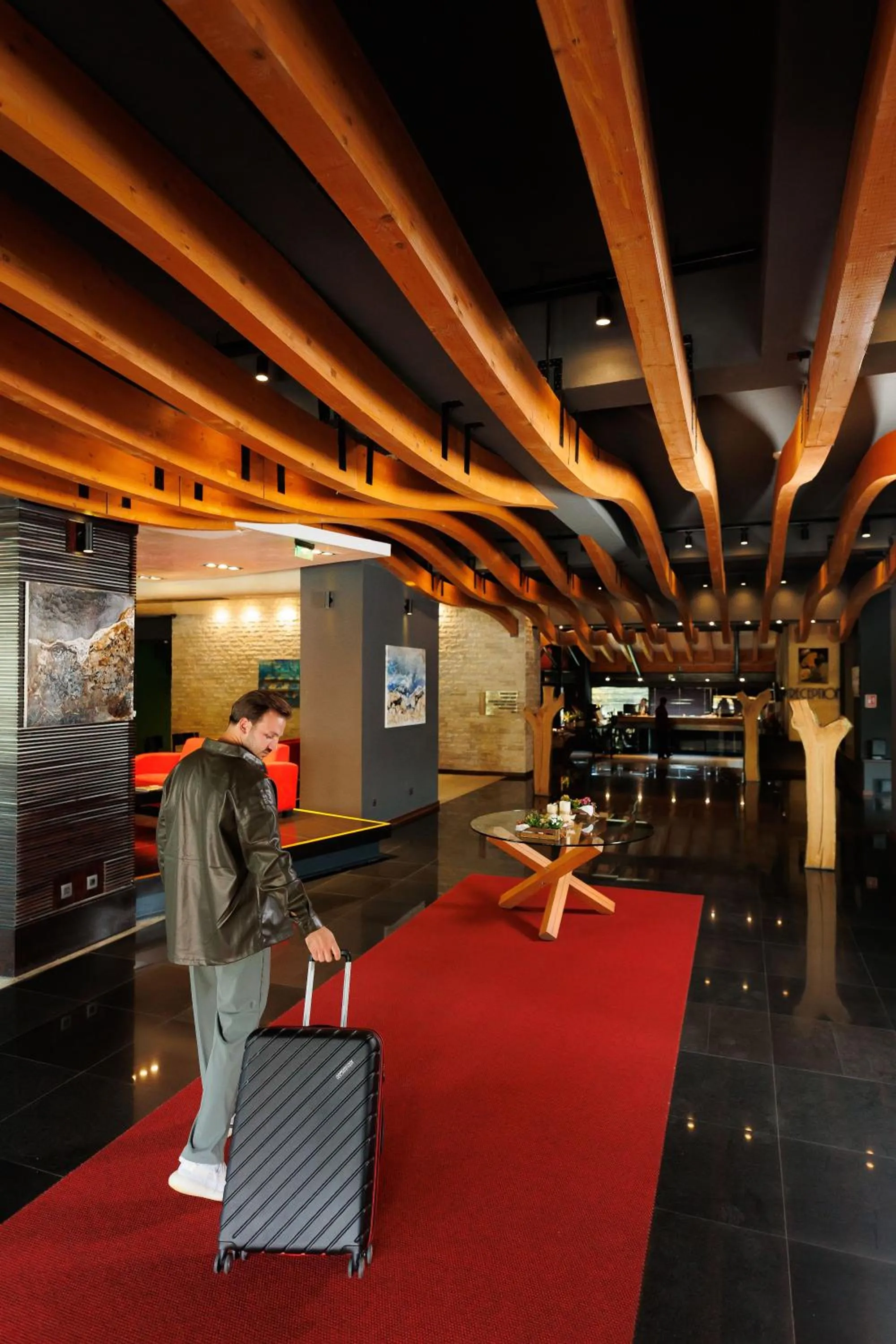 Lobby or reception in Hotel Orizont