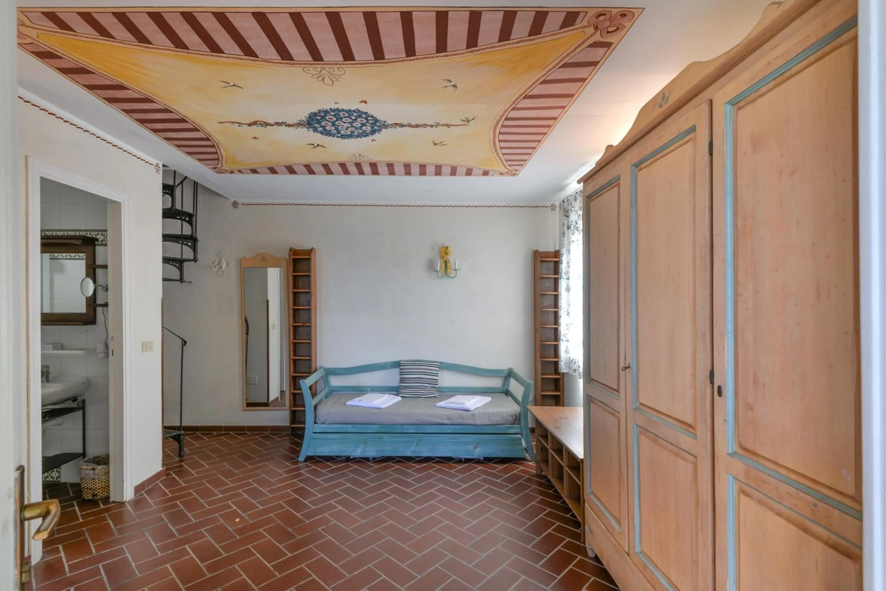 Living room, Bed in Residence Le Acacie