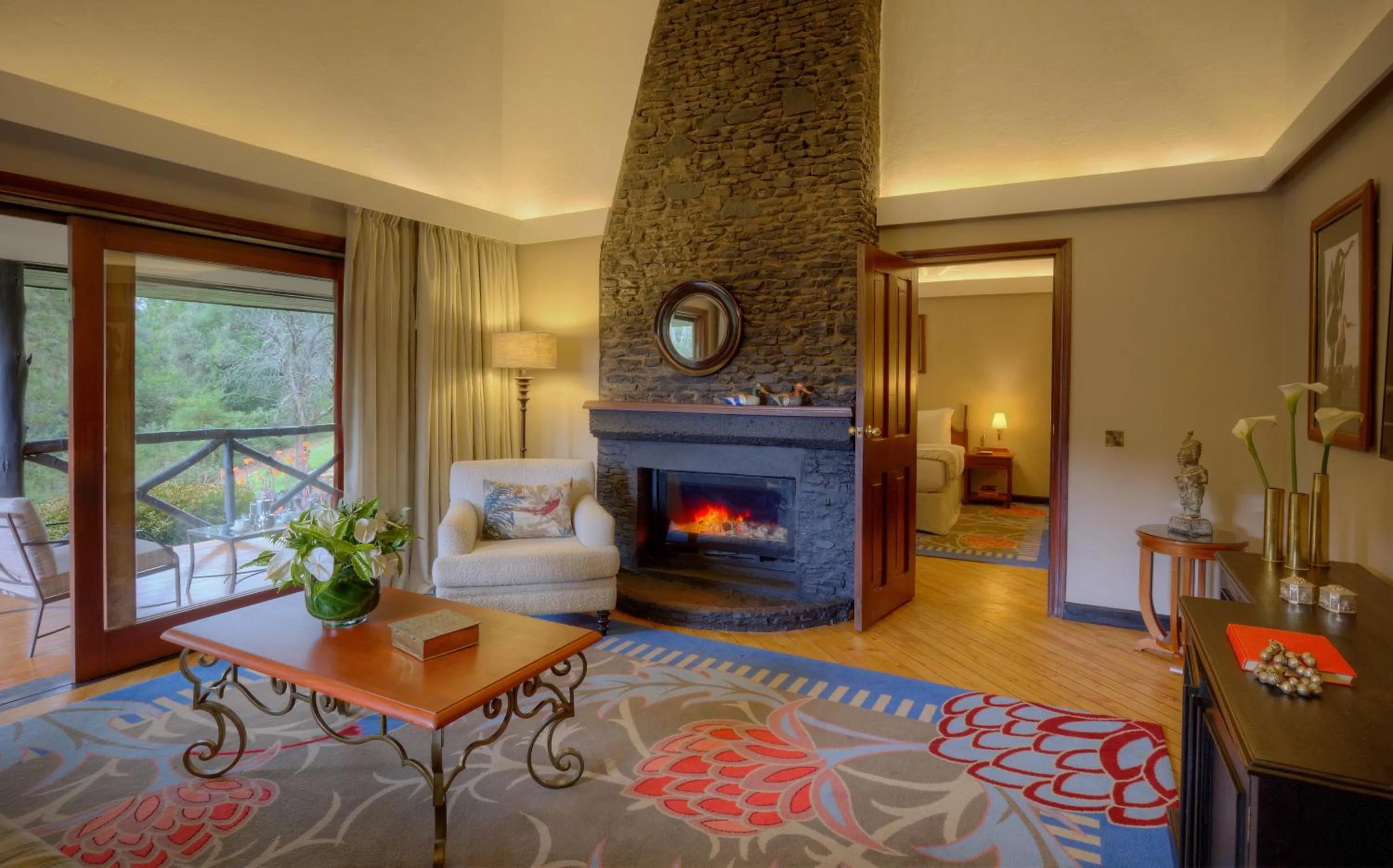Living room in Fairmont Mount Kenya Safari Club