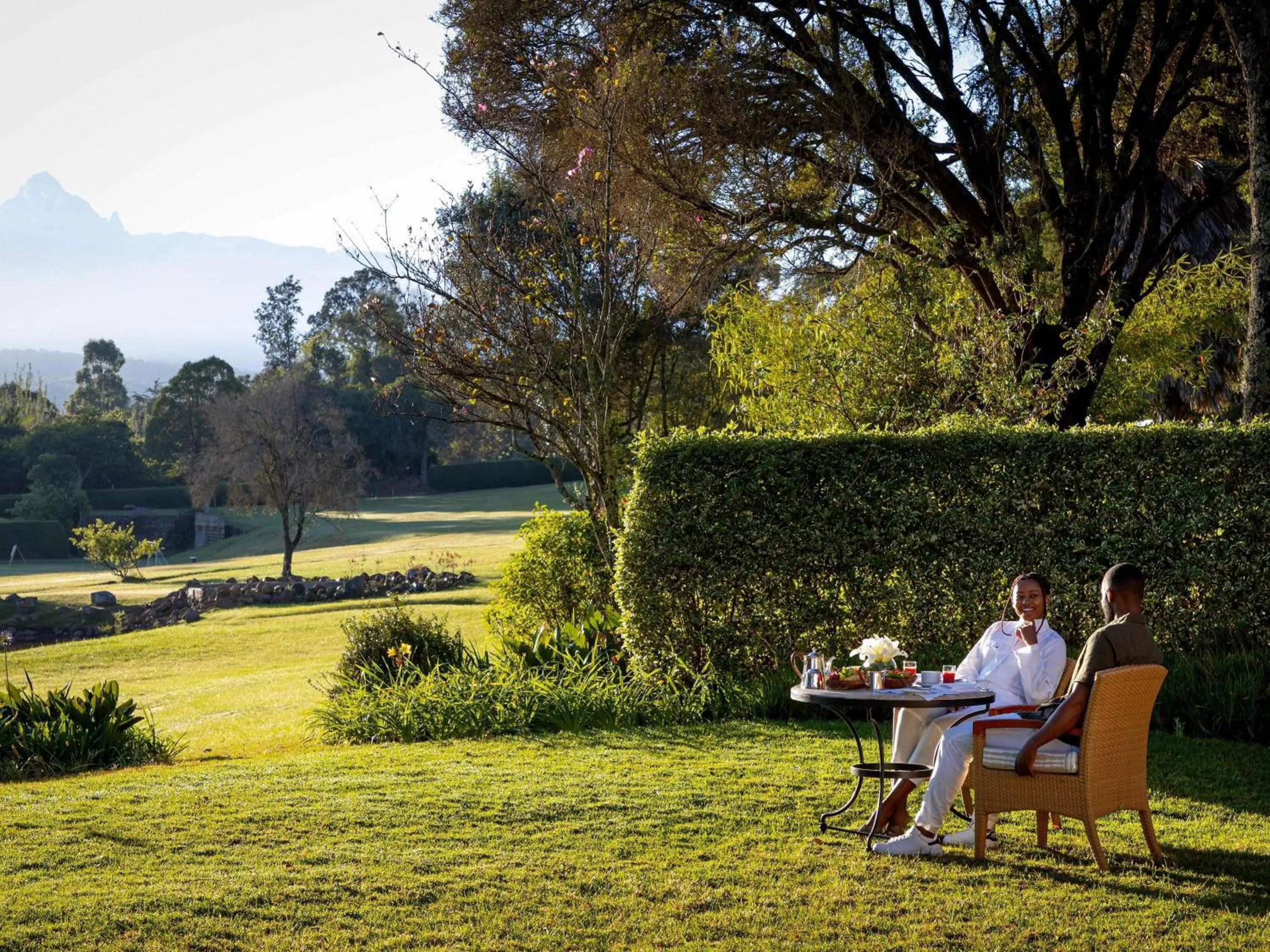 Breakfast in Fairmont Mount Kenya Safari Club