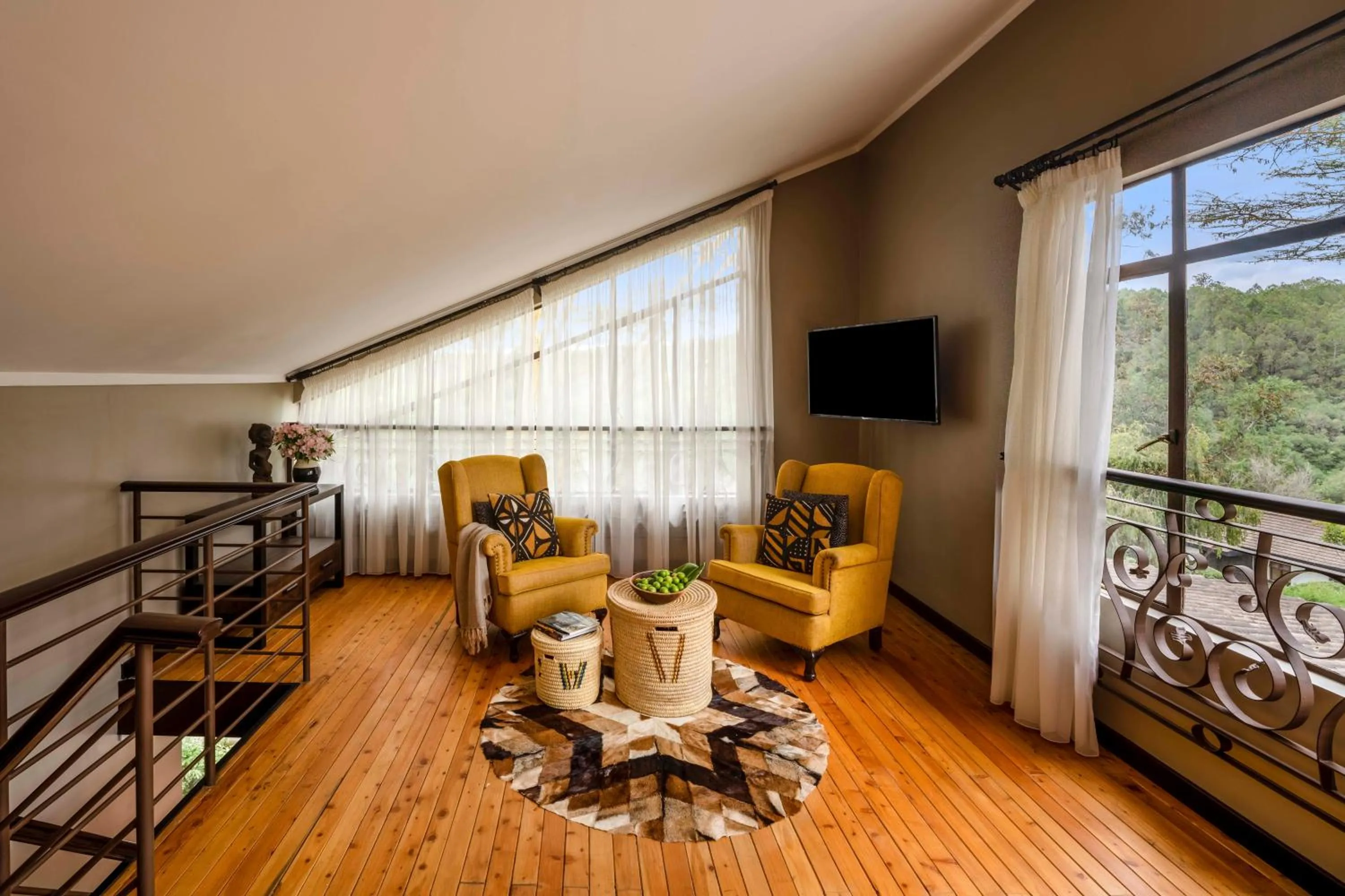 Seating area in Fairmont Mount Kenya Safari Club