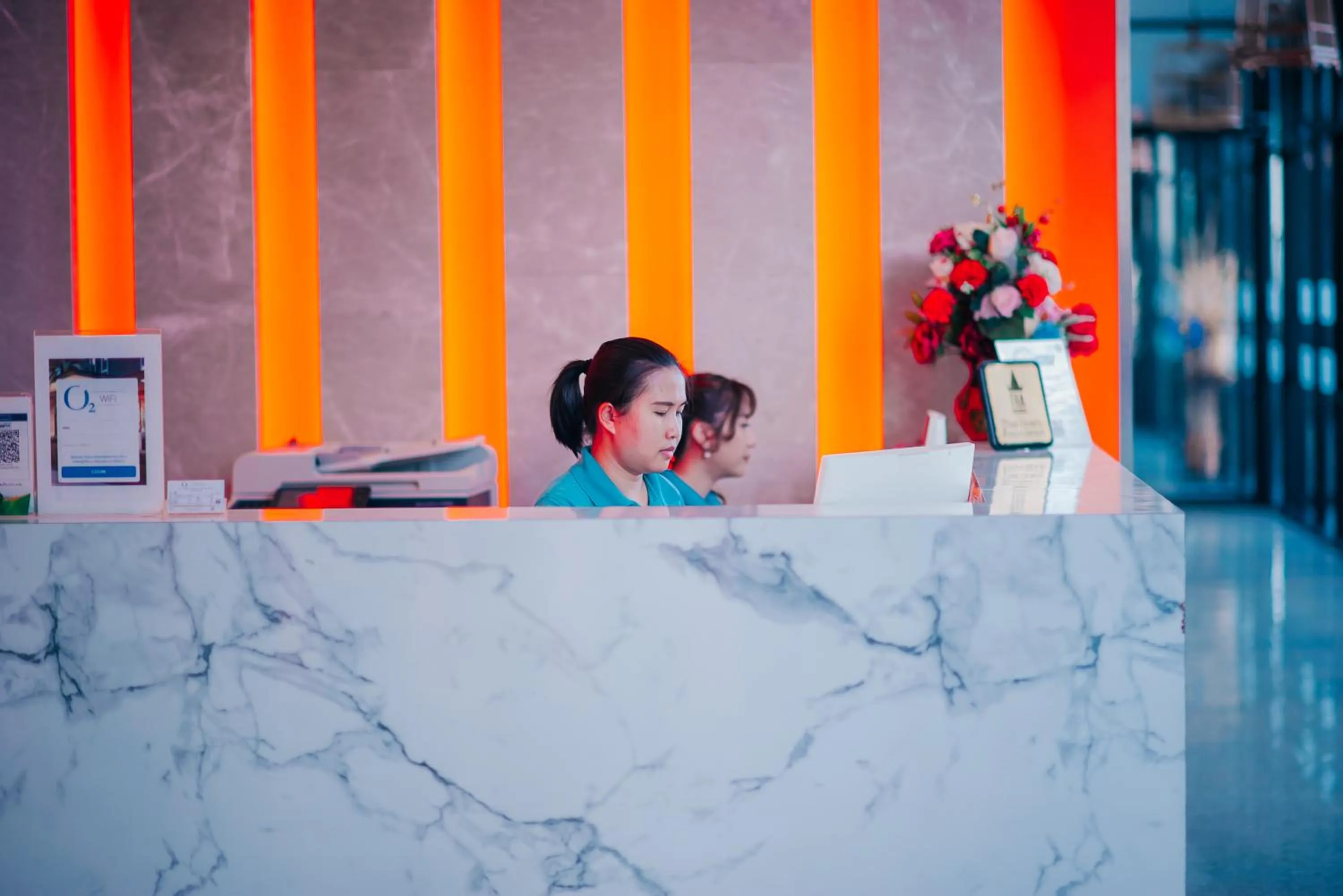 Staff in O2 Luxury Hotel