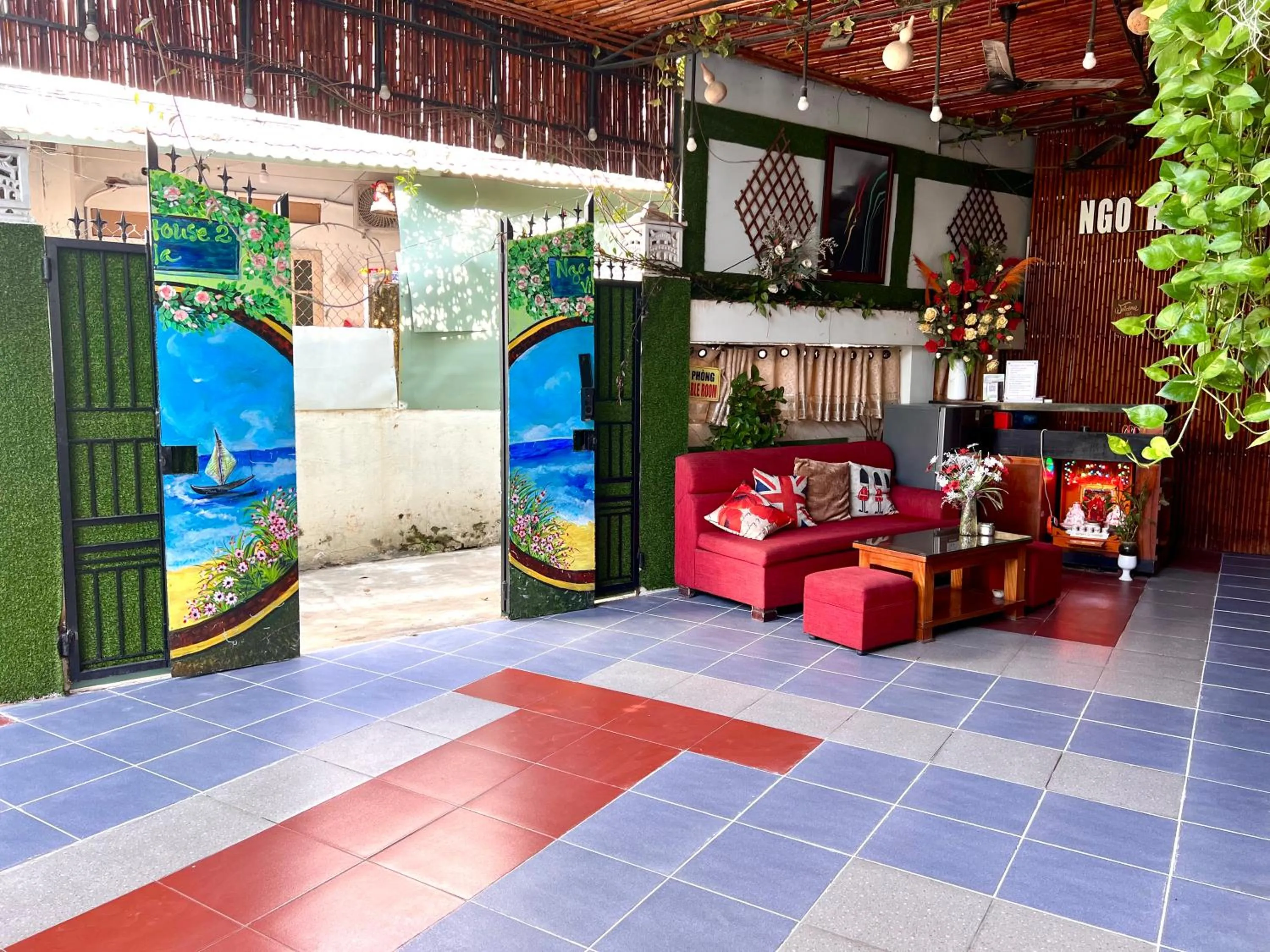 Patio in Ngo House 2 Villa