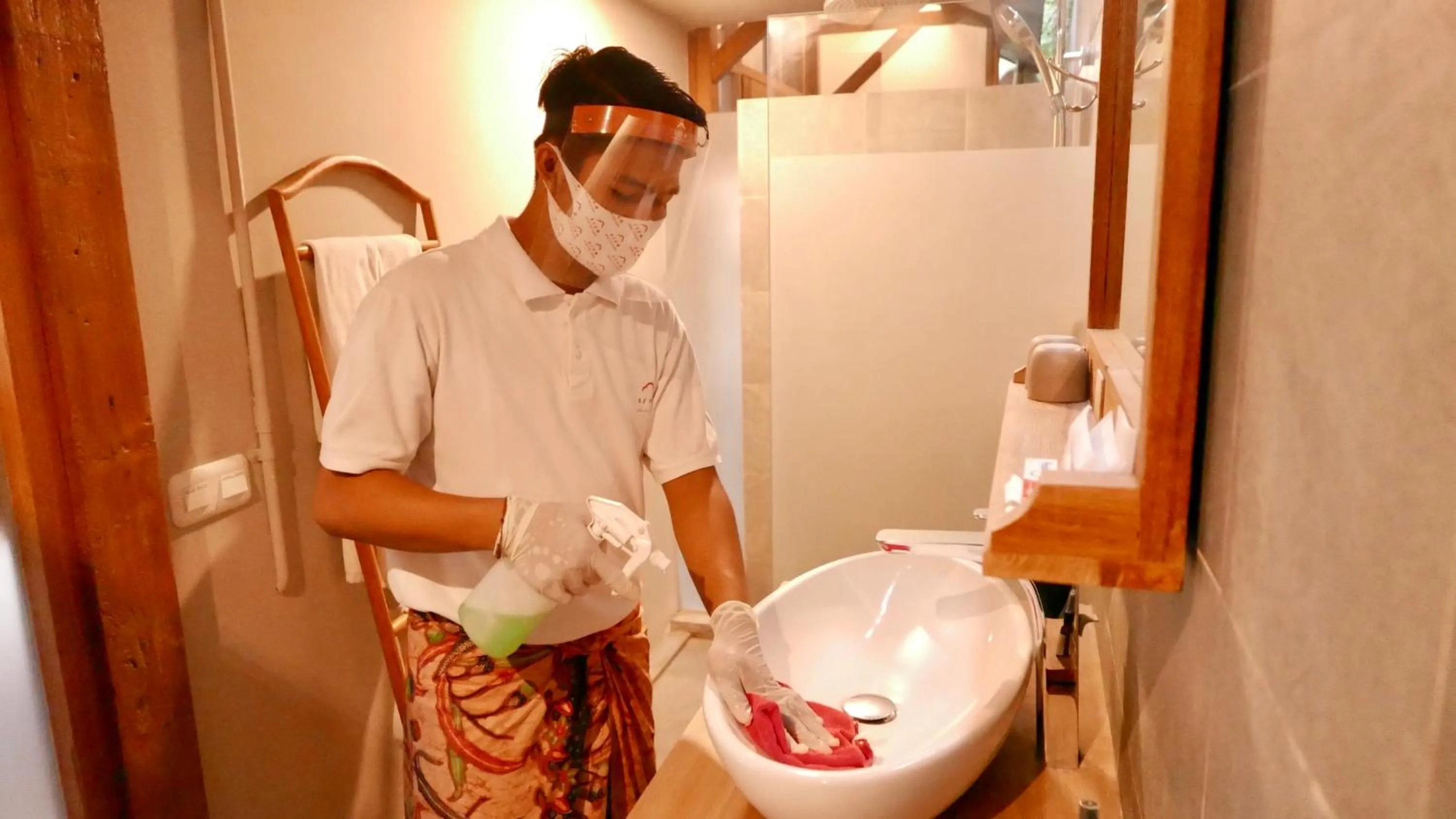 Staff in Ayom Java Village Solo