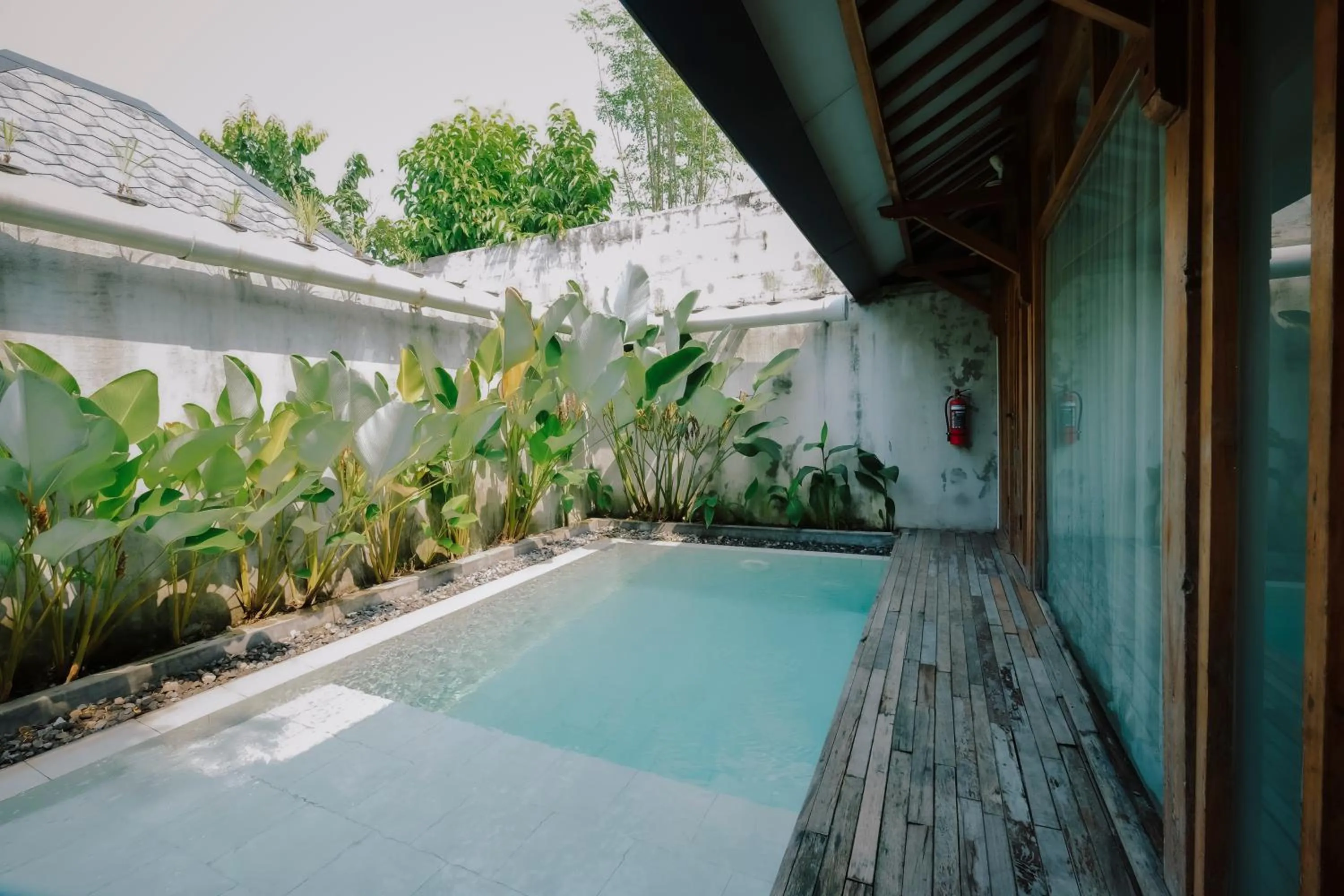 Pool view in Ayom Java Village Solo