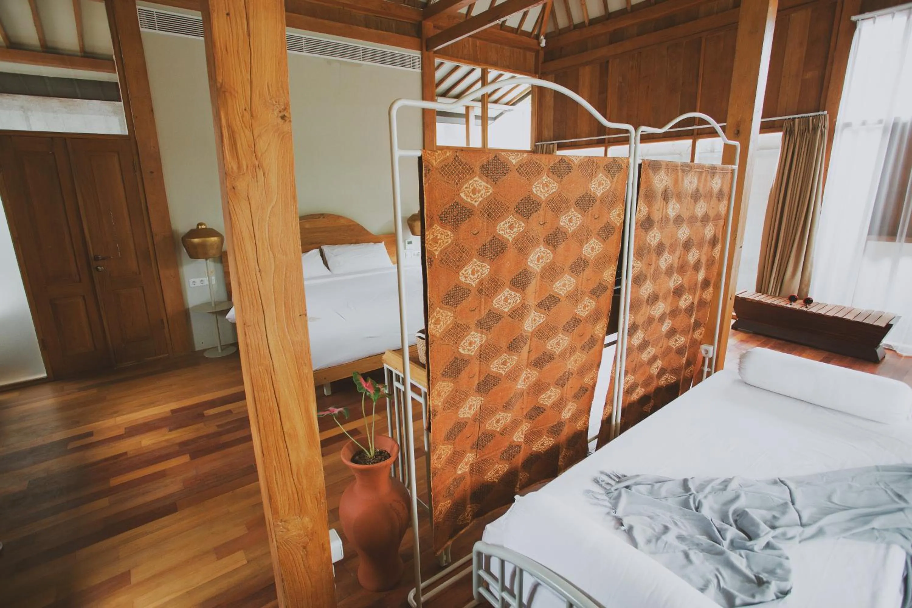 Decorative detail, Bed in Ayom Java Village Solo