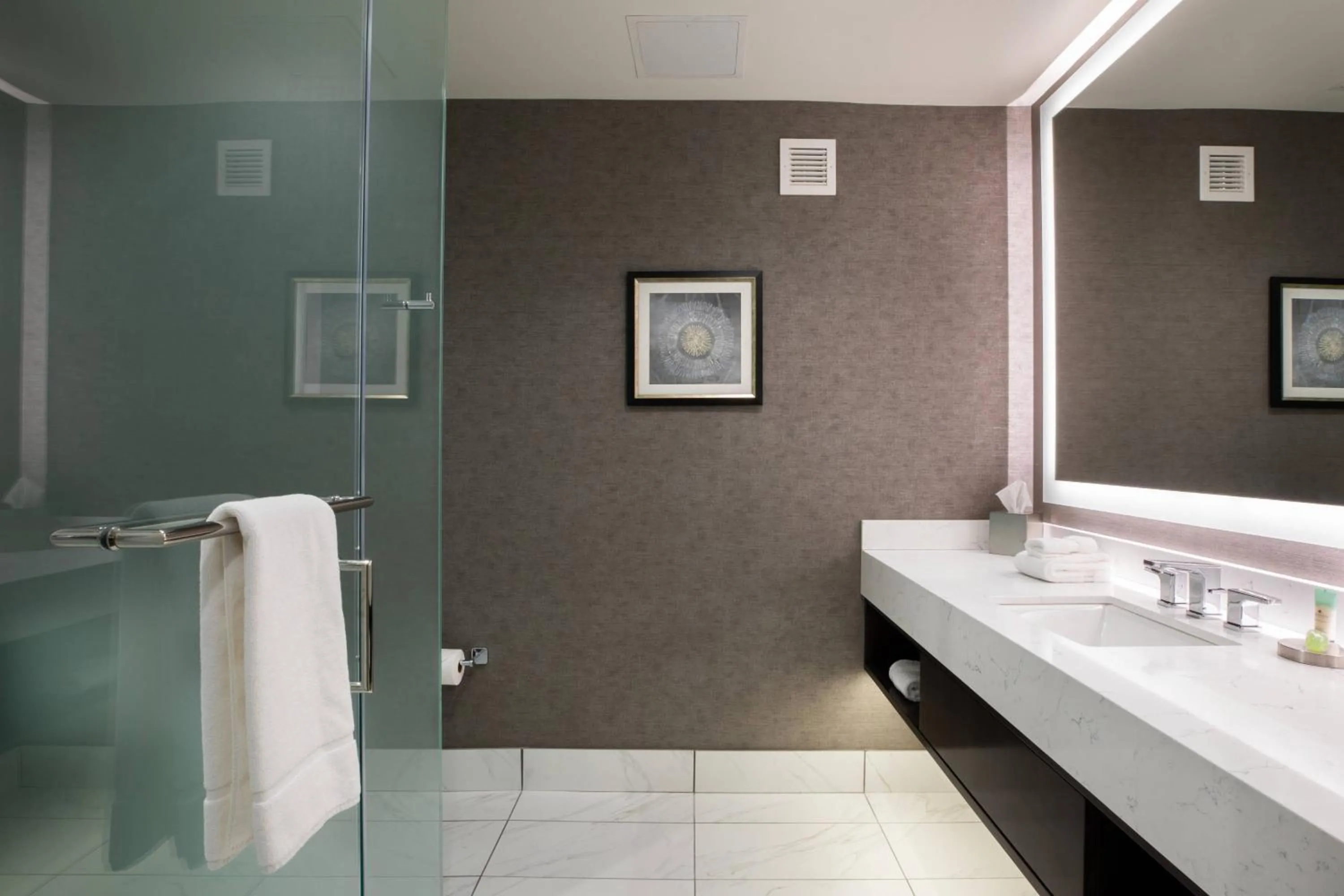 Bathroom in Ambassador Hotel Kansas City, Autograph Collection