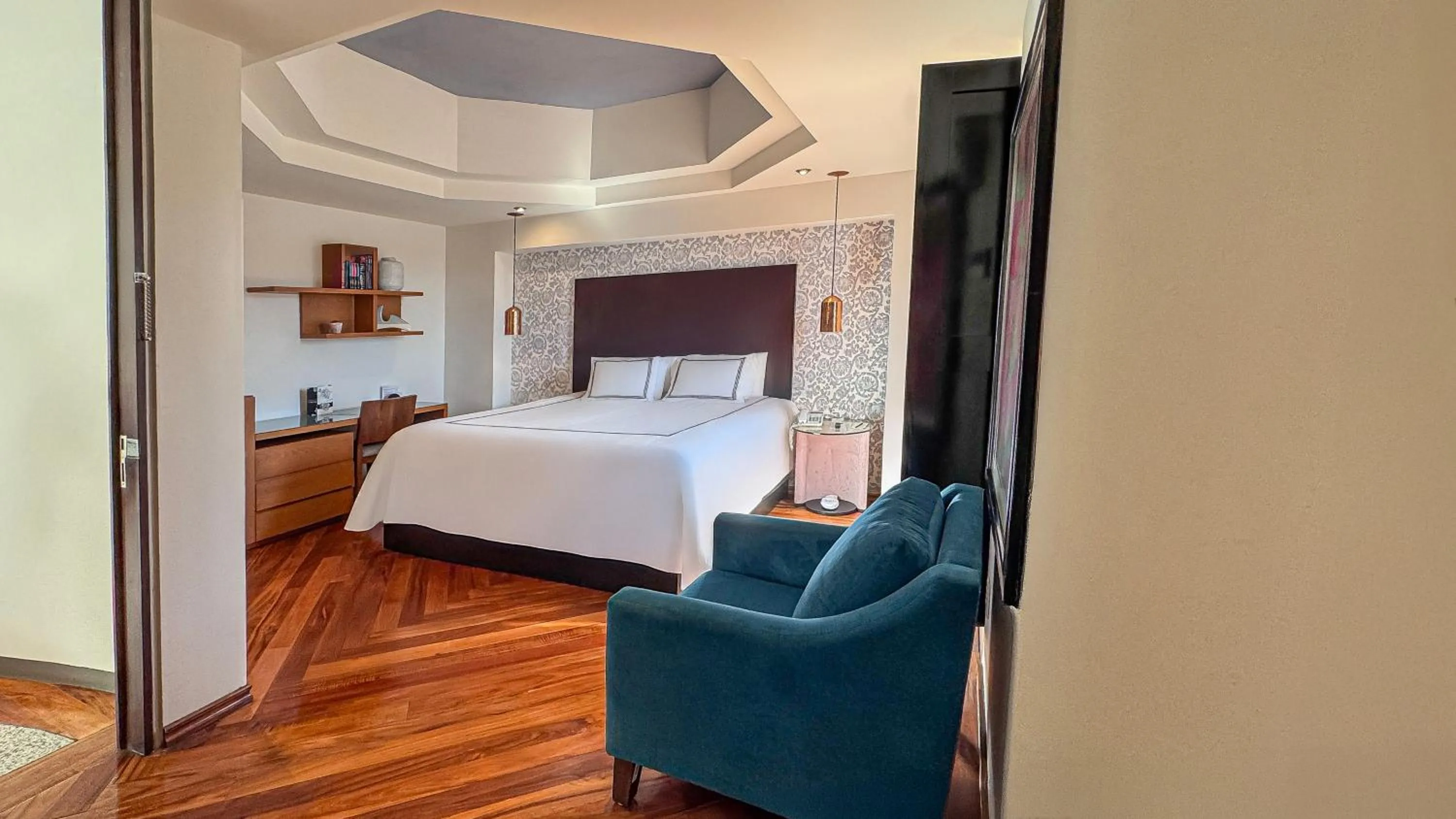 Decorative detail, Bed in Santa Rita Hotel del Arte