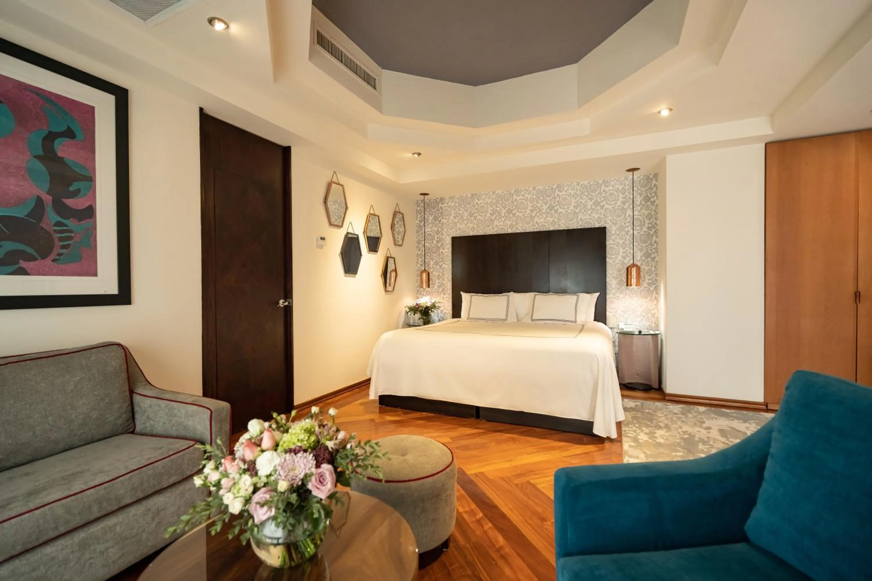 Bed in Santa Rita Hotel del Arte