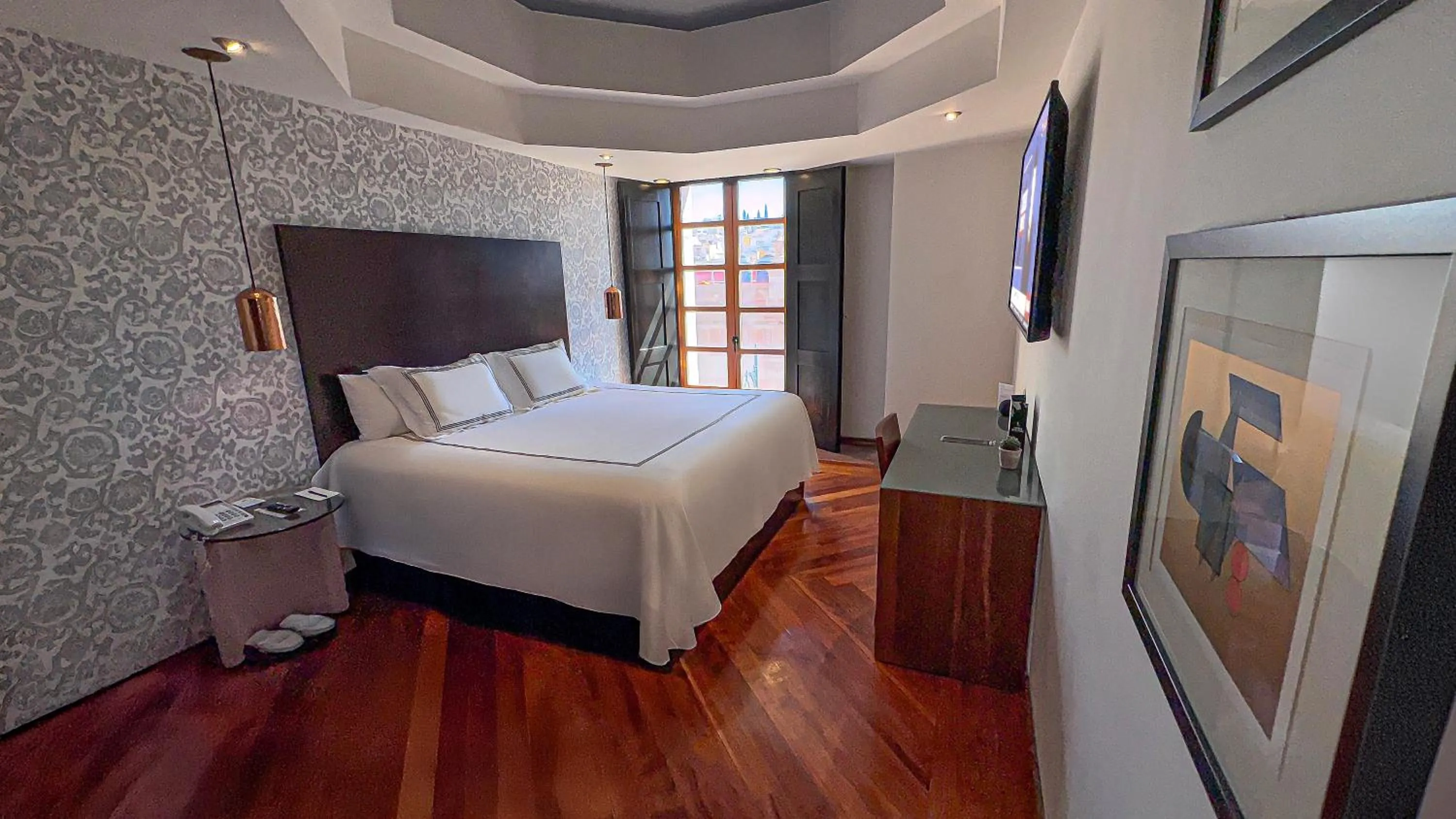 Decorative detail, Bed in Santa Rita Hotel del Arte