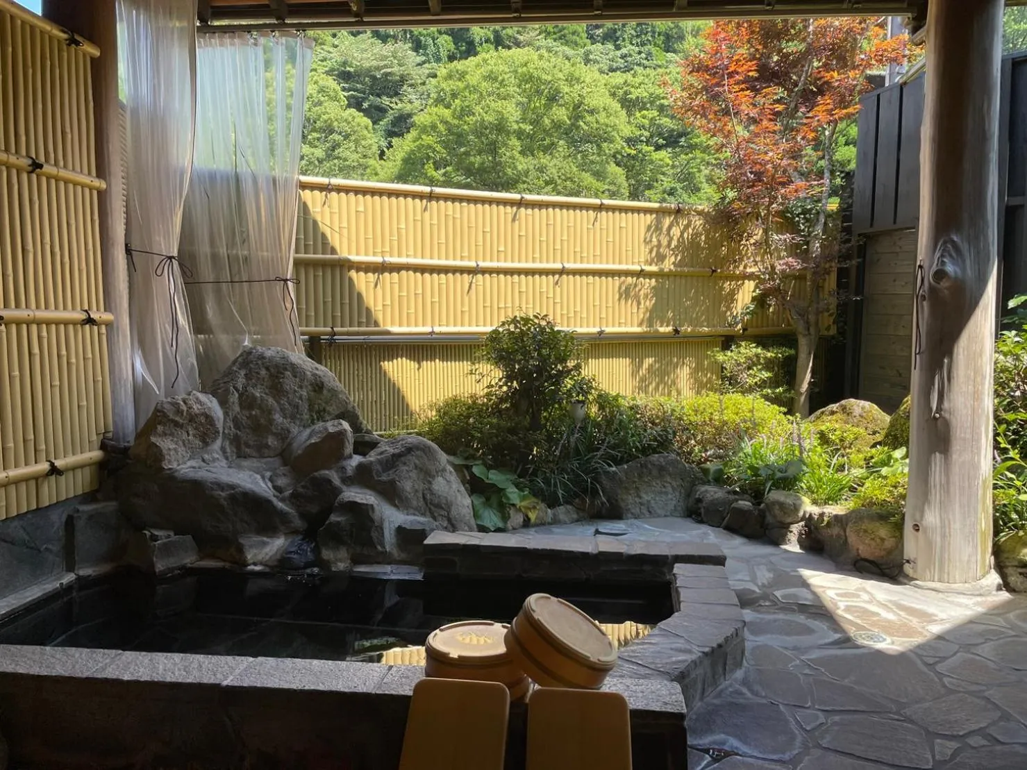 Open Air Bath in Sanso Matsuya