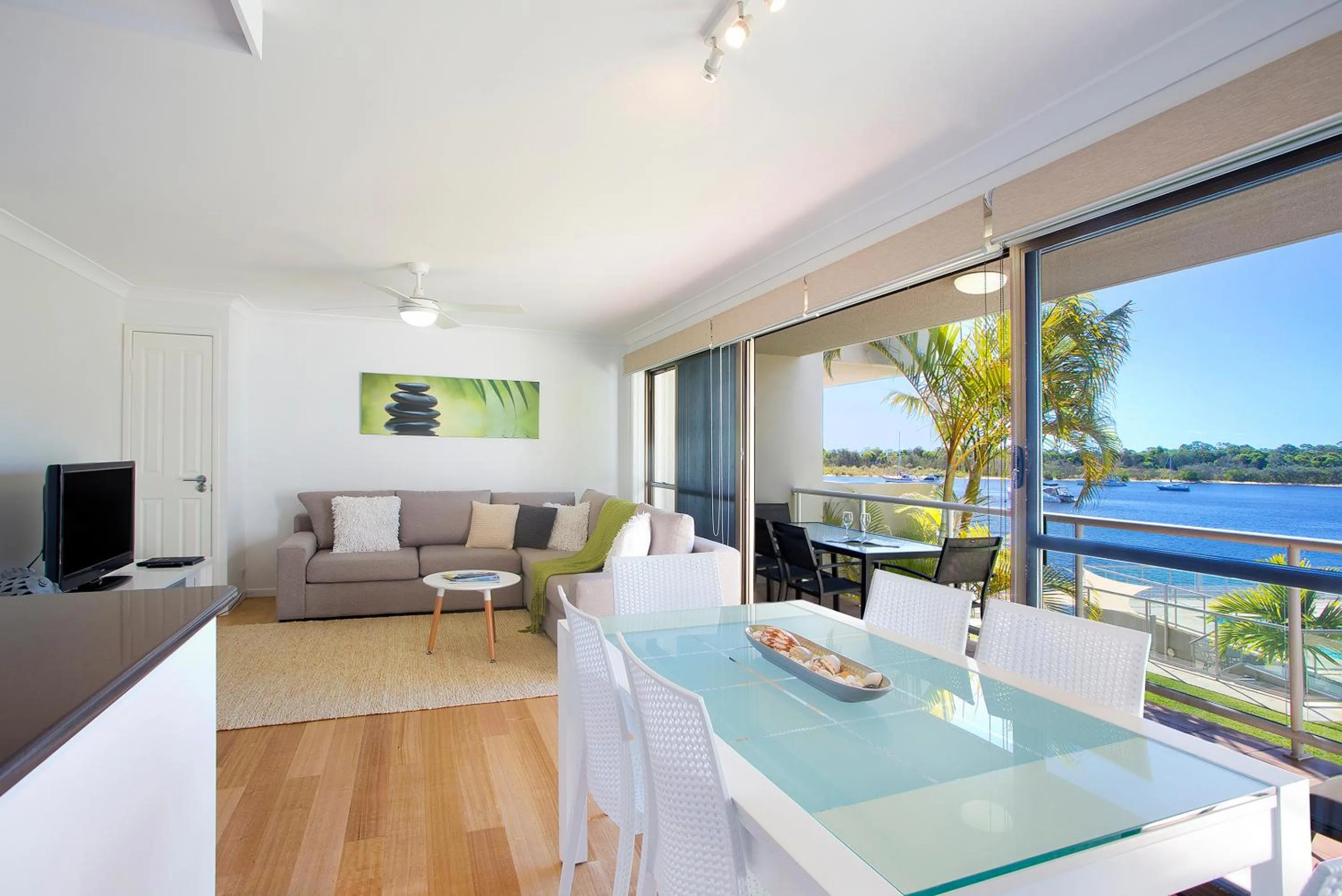 Living room in Noosa Shores Resort