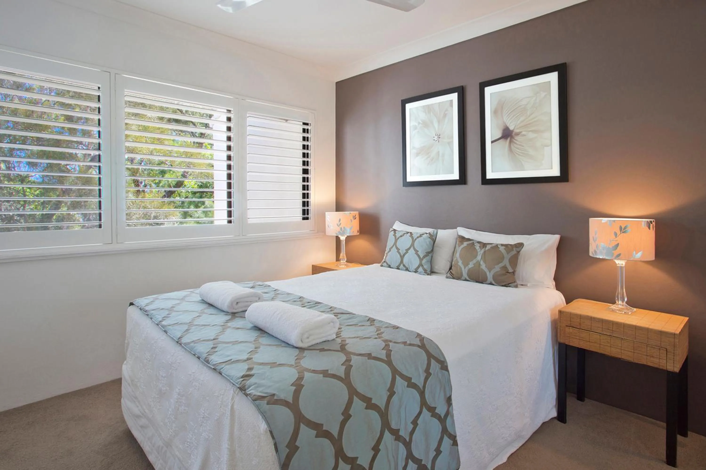 Bedroom in Noosa Shores Resort