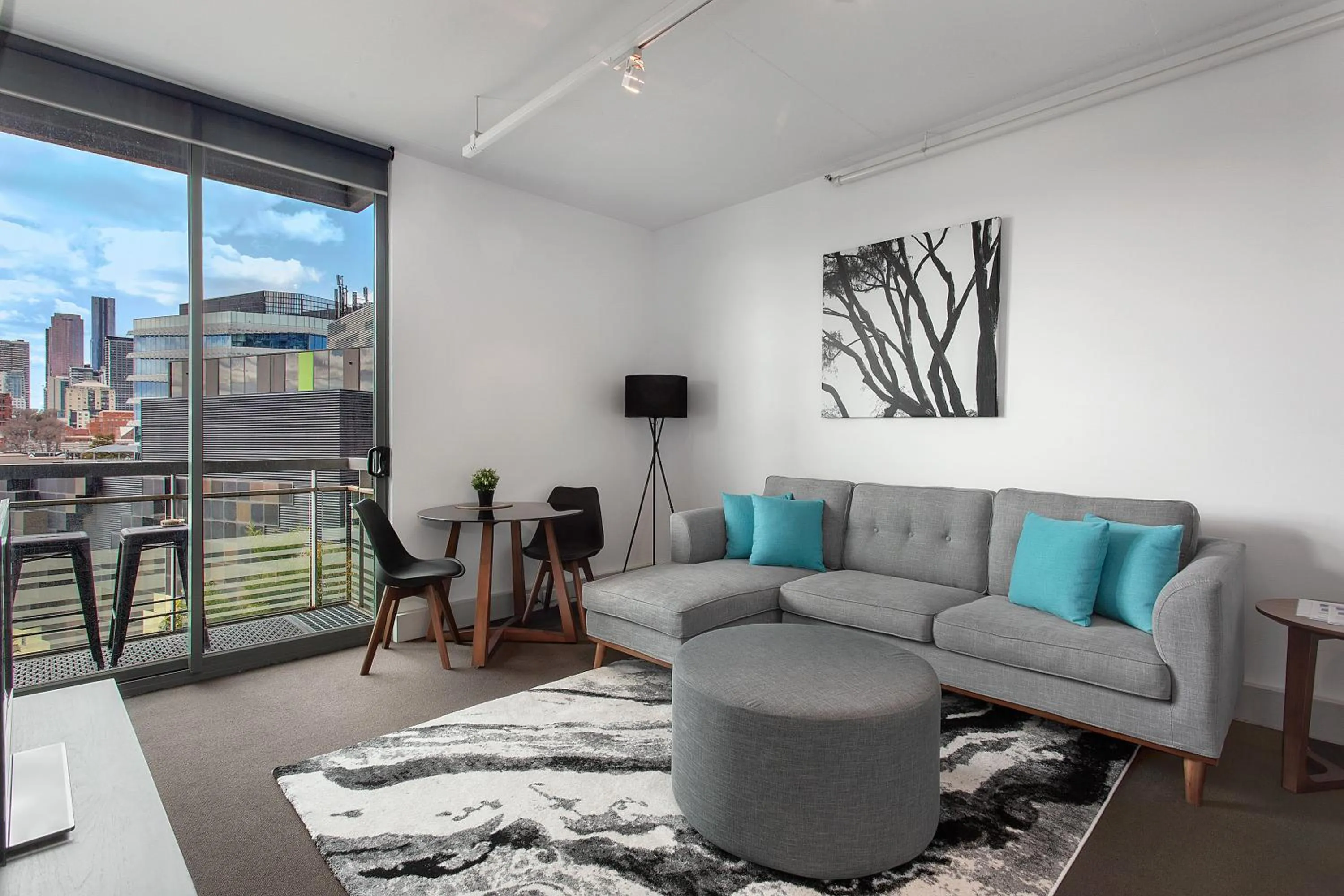 Living room in Docklands Private Collection - City Harbour Apartments