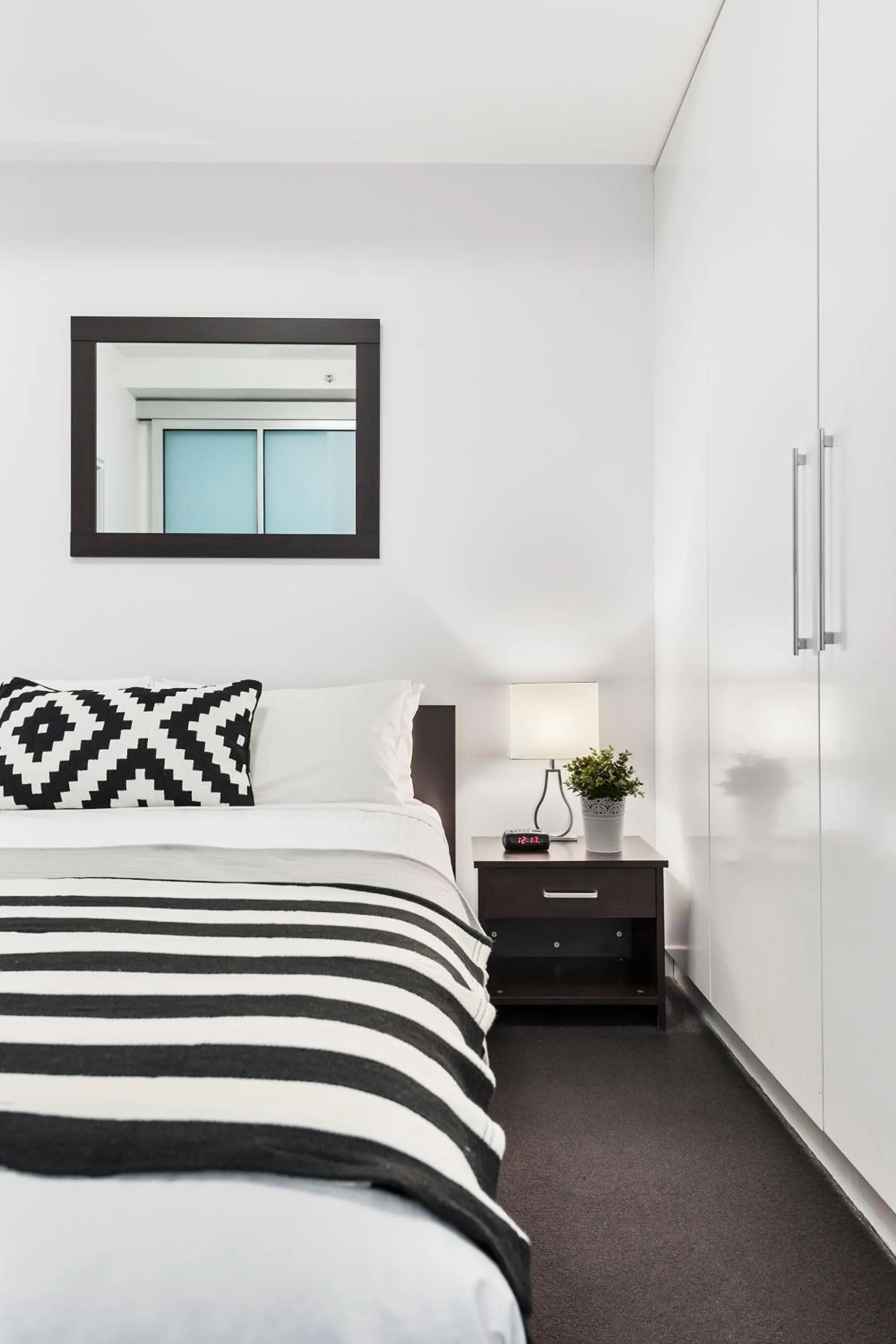 Bedroom, Bed in Docklands Private Collection - City Harbour Apartments