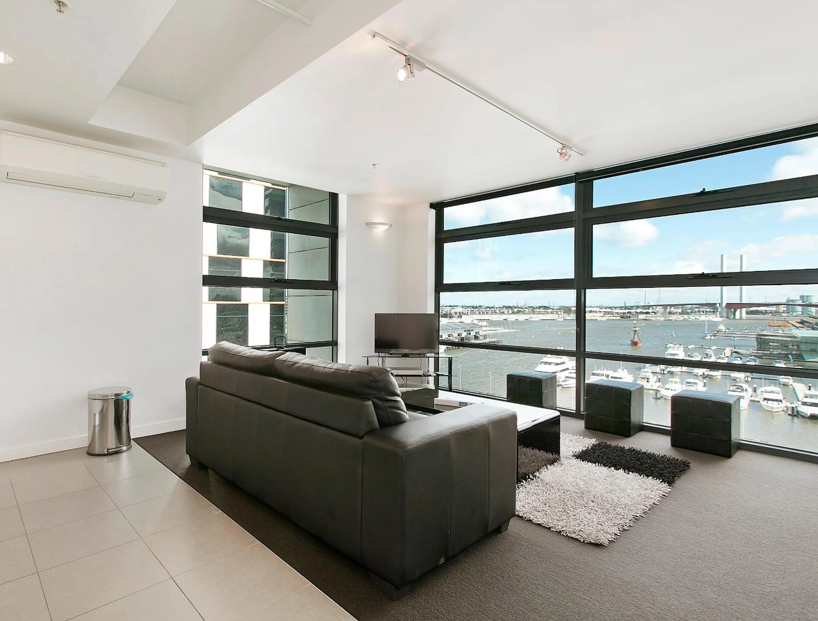 Living room in Docklands Private Collection - City Harbour Apartments