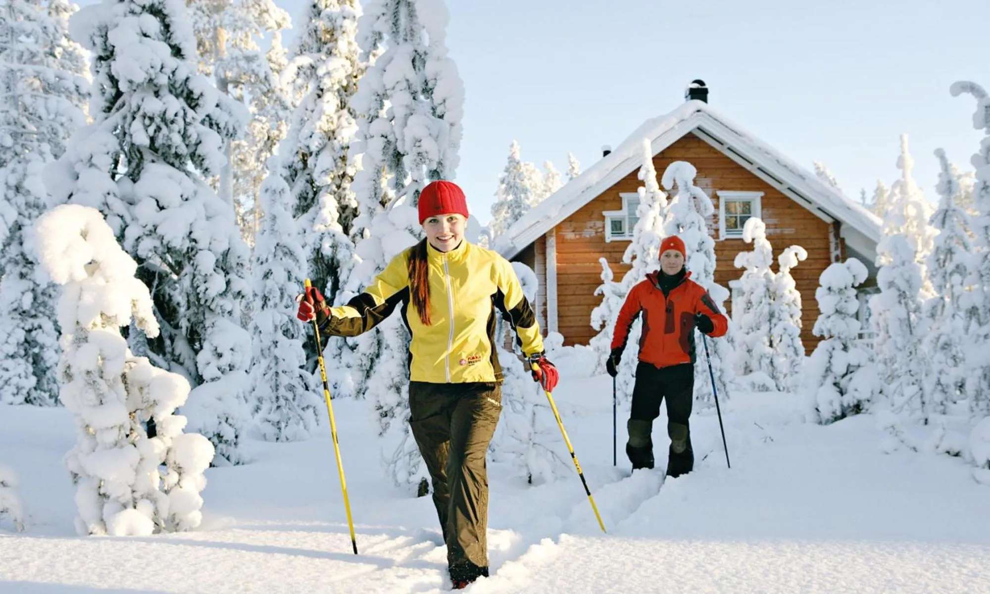 Skiing in Santasport Apartment Hotel