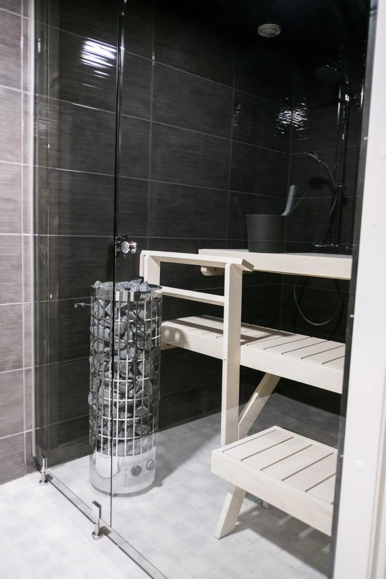 Sauna in Santasport Apartment Hotel