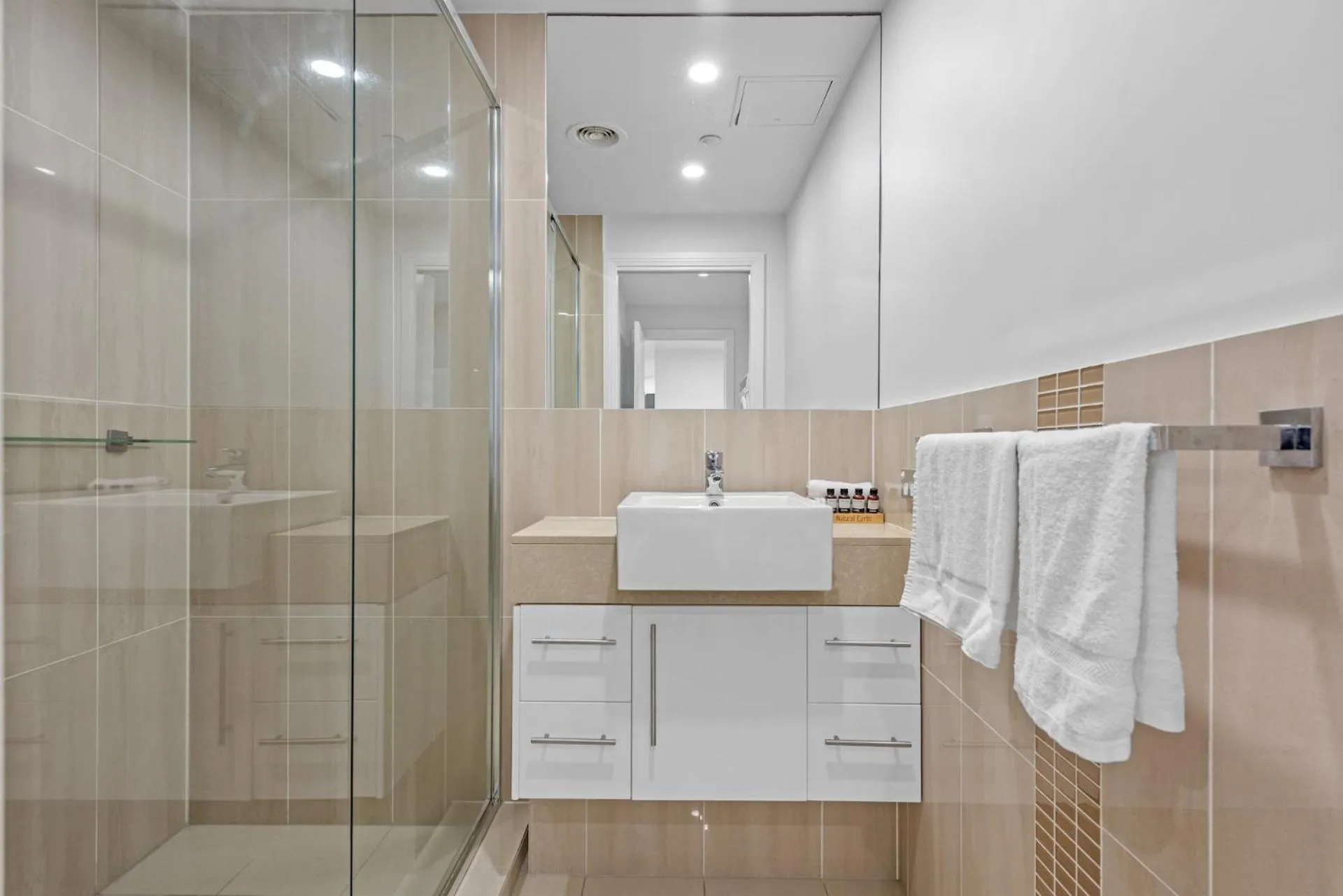 Bathroom in Proximity Waterfront Apartments