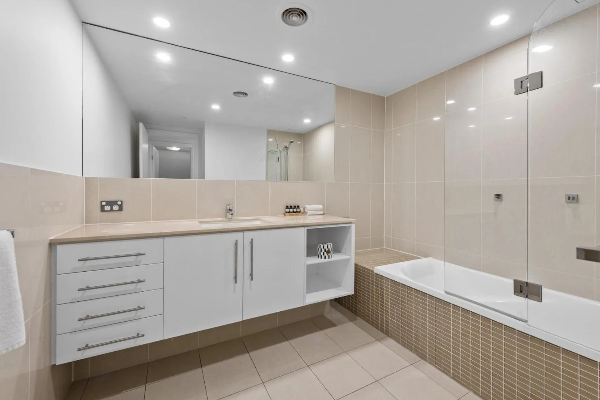 Bathroom in Proximity Waterfront Apartments