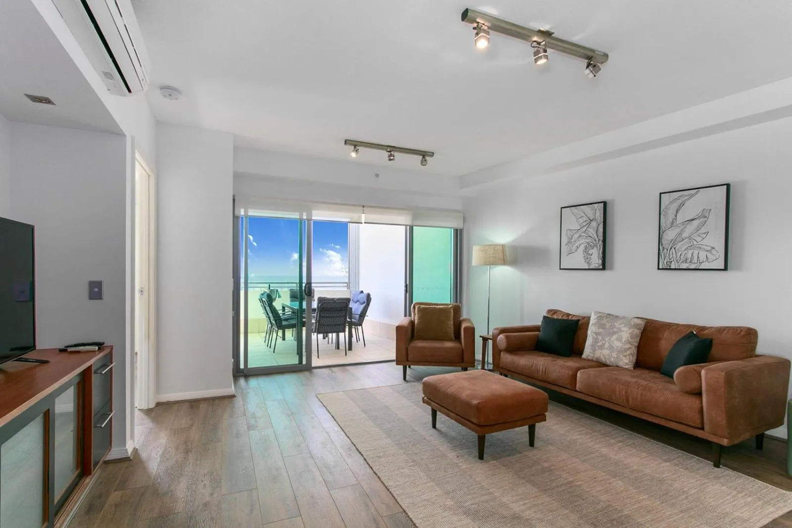 Living room in Proximity Waterfront Apartments