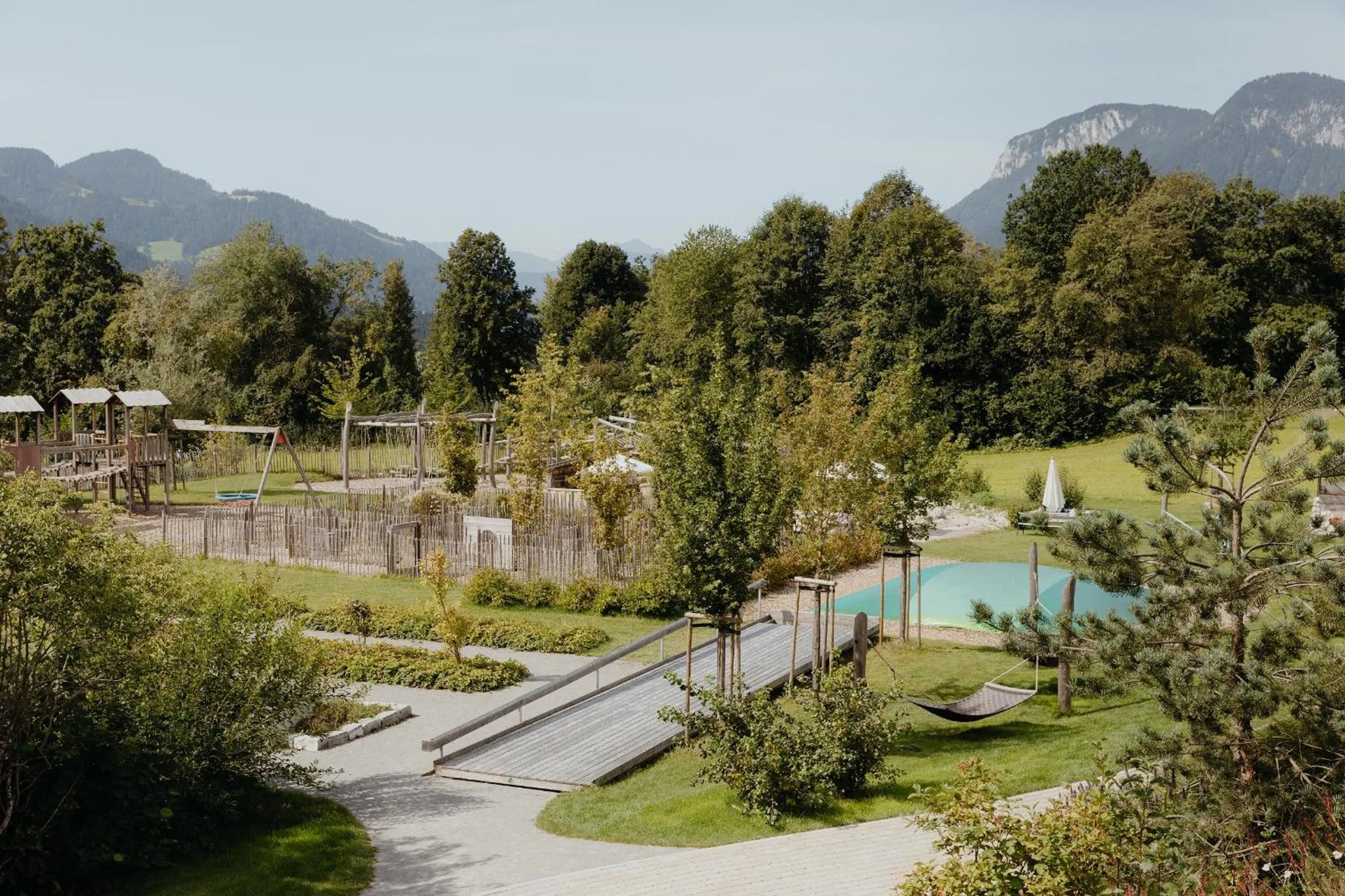 Garden in Hotel Kaiser in Tirol