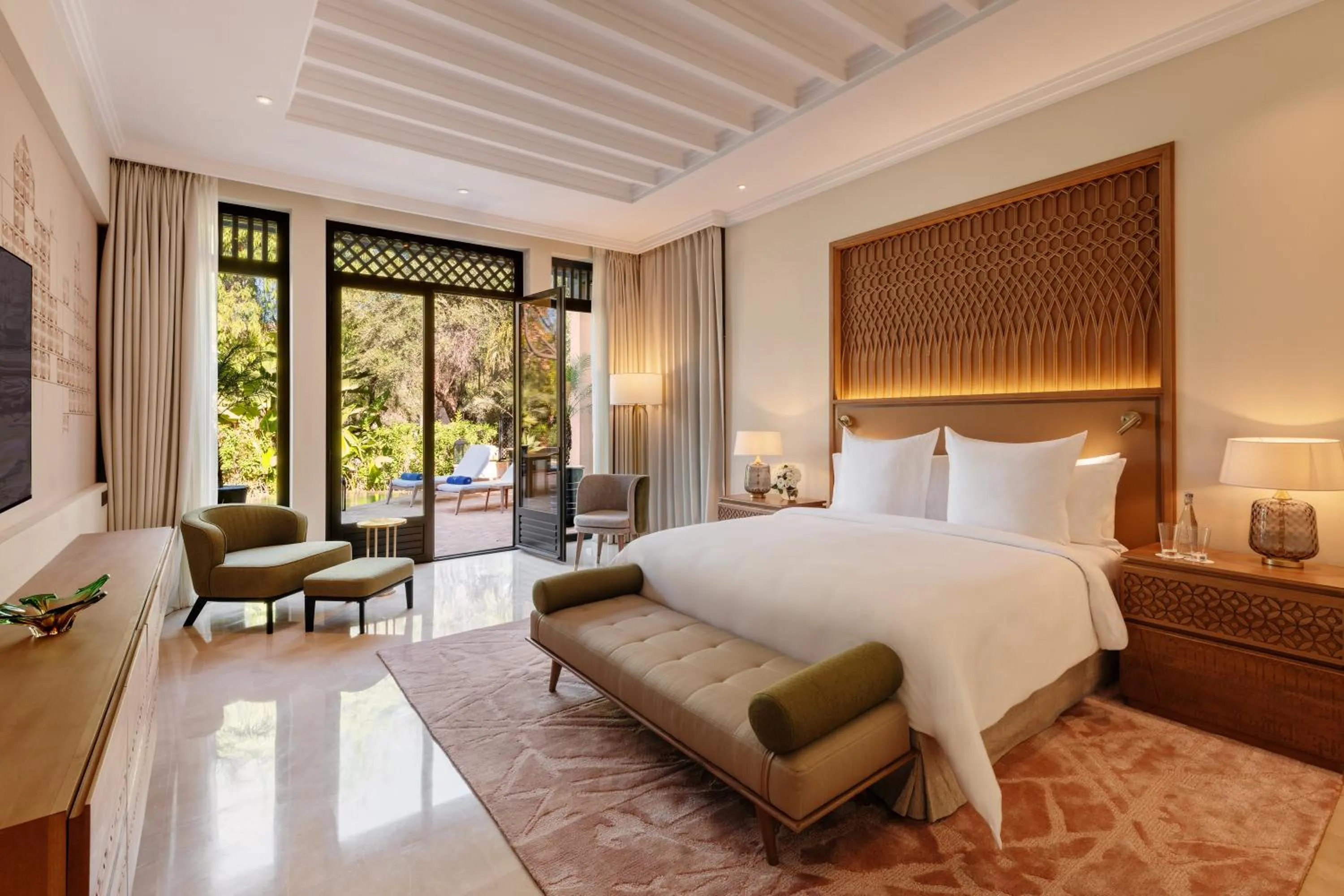 Bed in Four Seasons Resort Marrakech