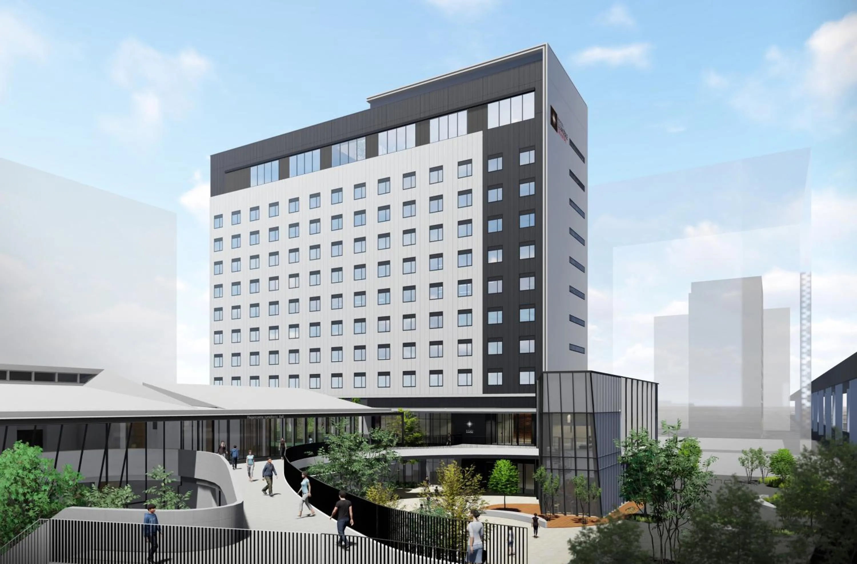 Facade/entrance in Hotel Lumiere Grande Nagareyama-Otakanomori