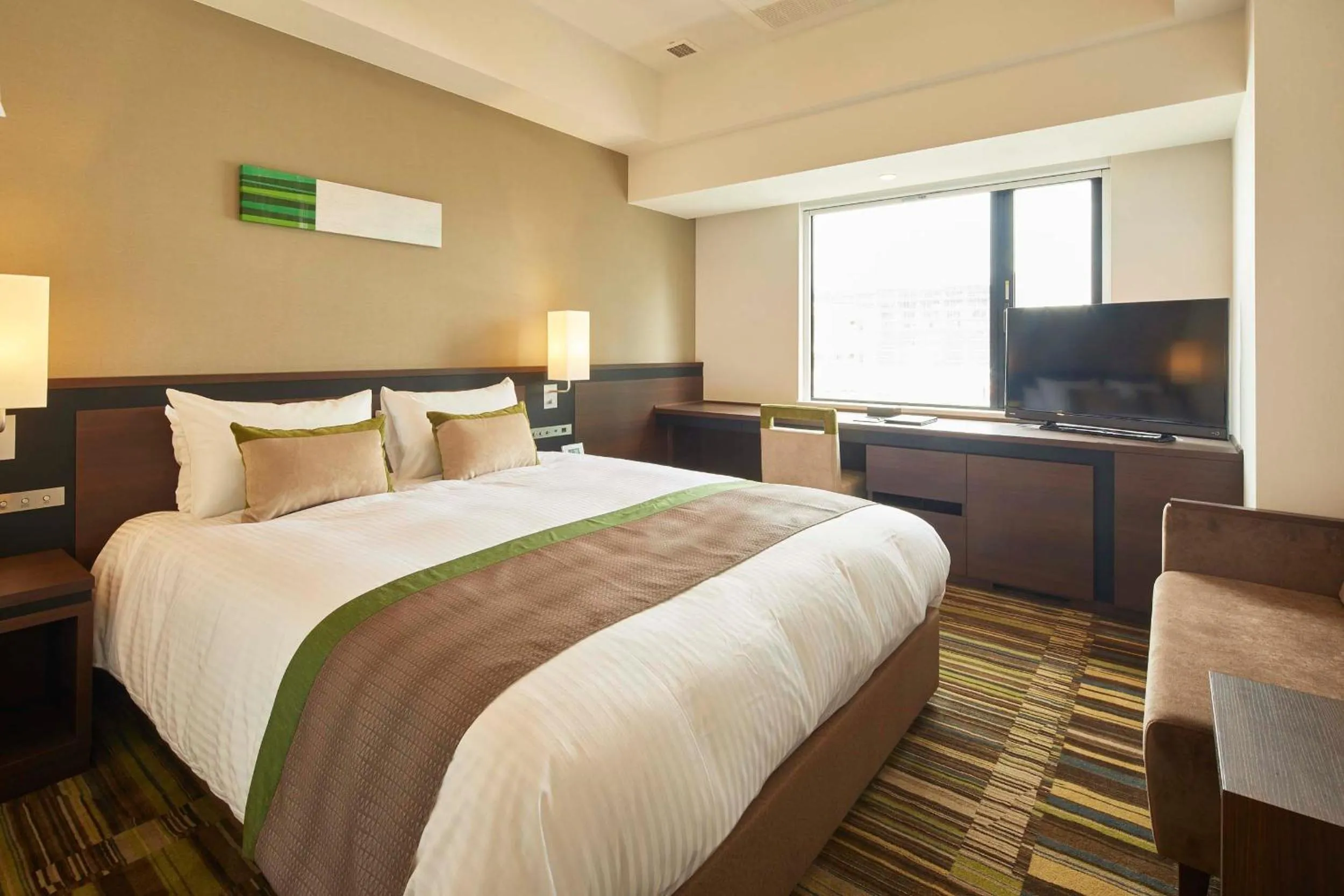 Bed in Hotel Lumiere Grande Nagareyama-Otakanomori