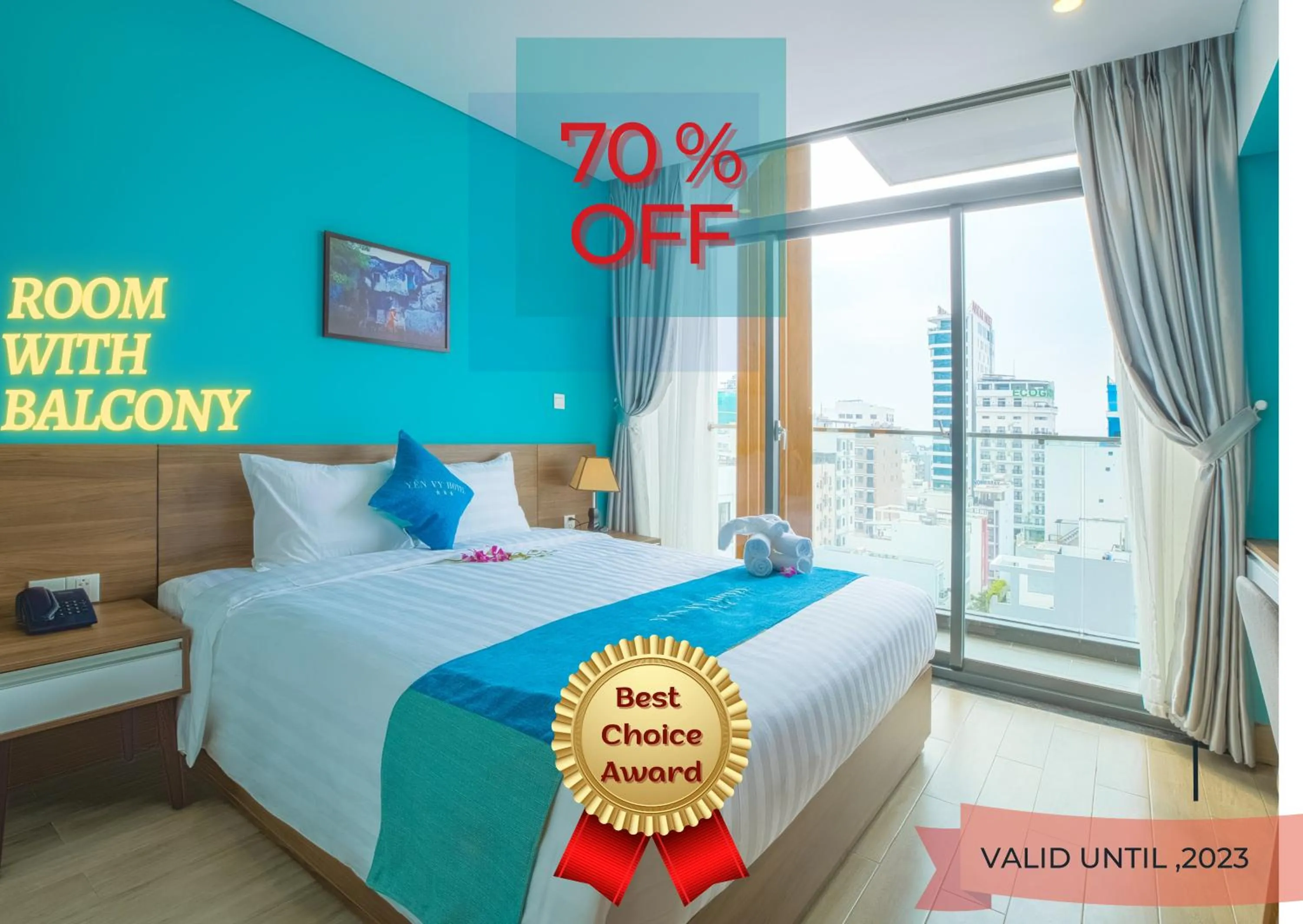 Bed in Yen Vy Hotel and Apartment