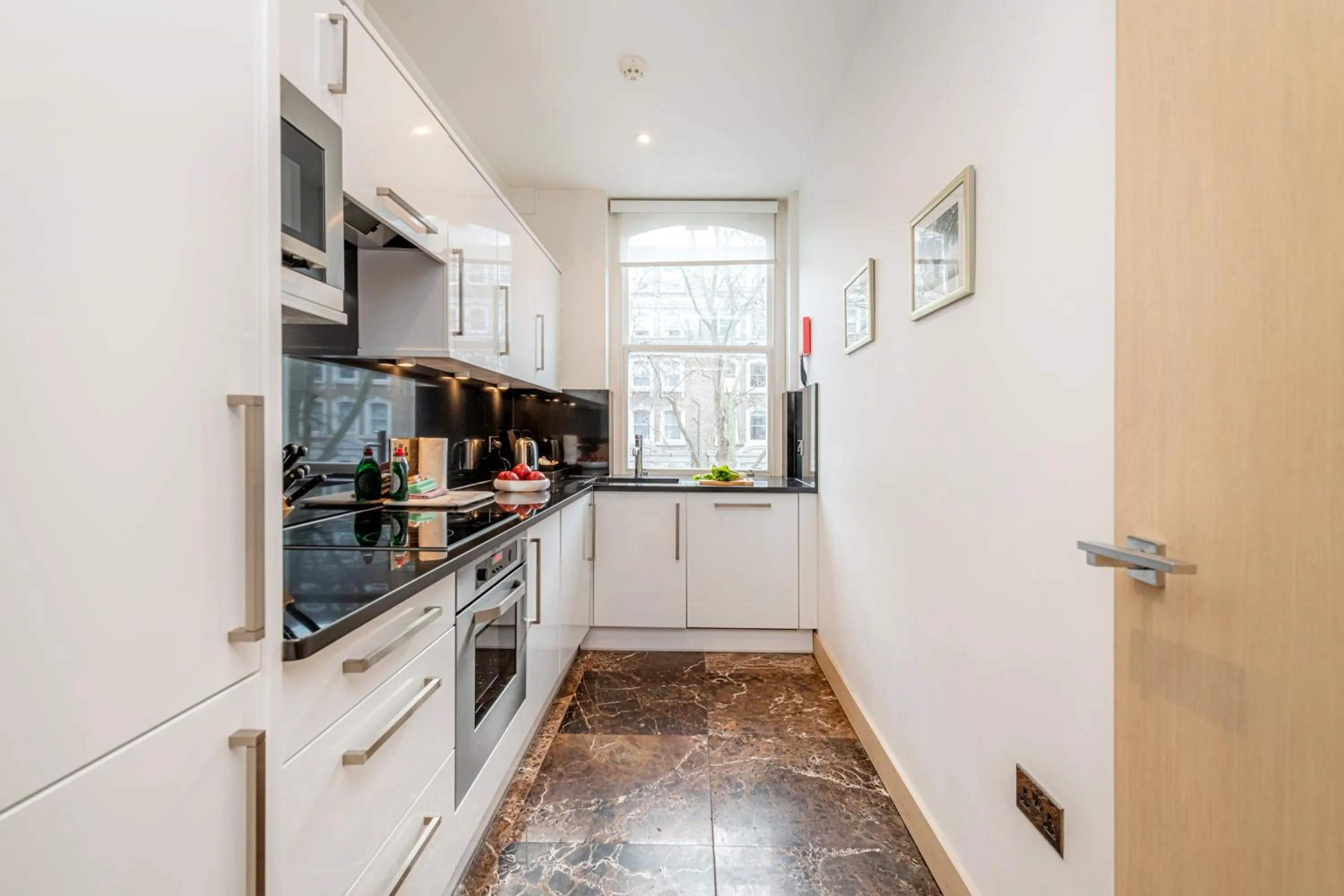 kitchen in Claverley Court Apartments Knightsbridge