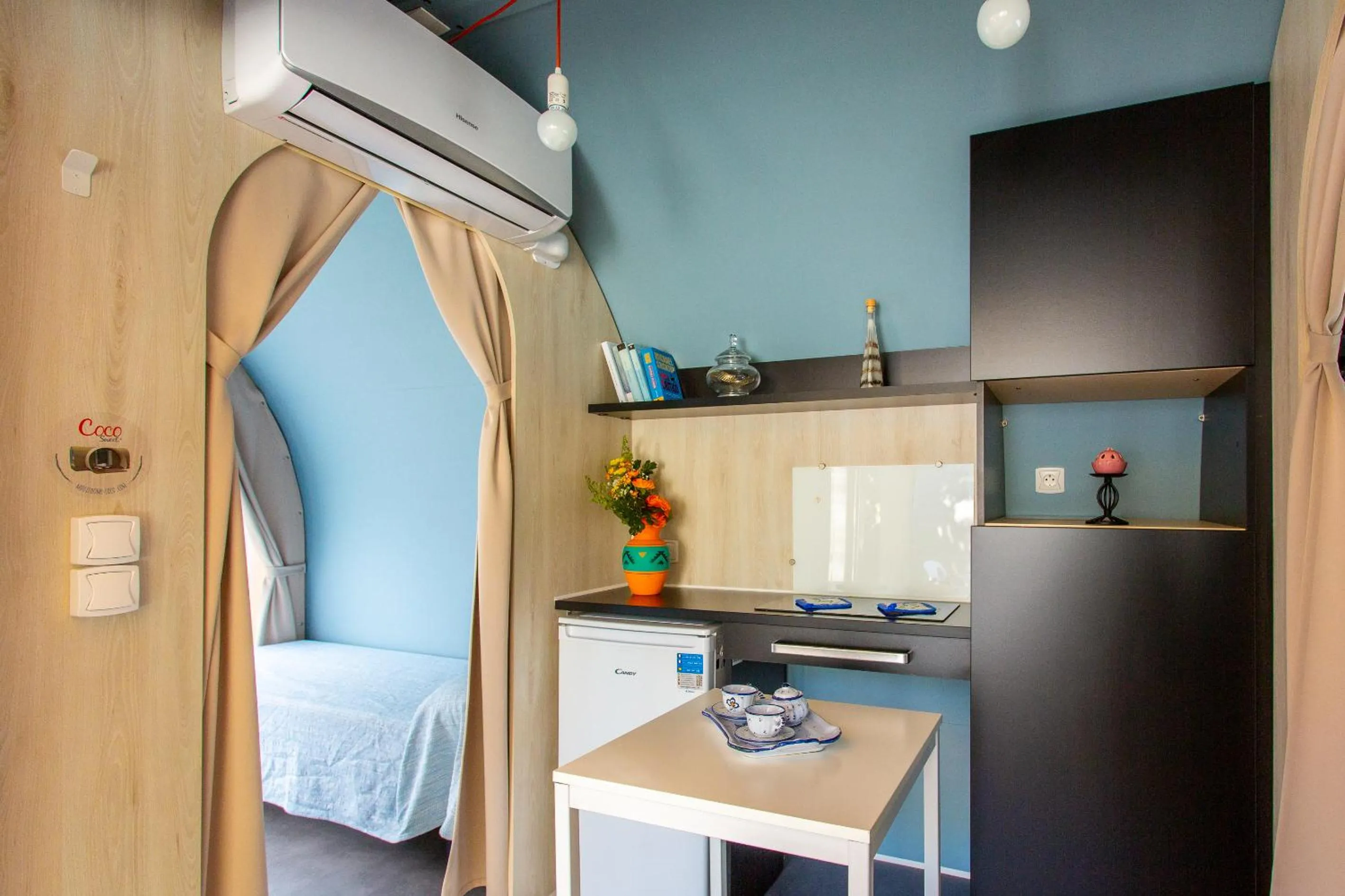 Kitchen or kitchenette in Club del Sole Rivaverde Easy Camping Village