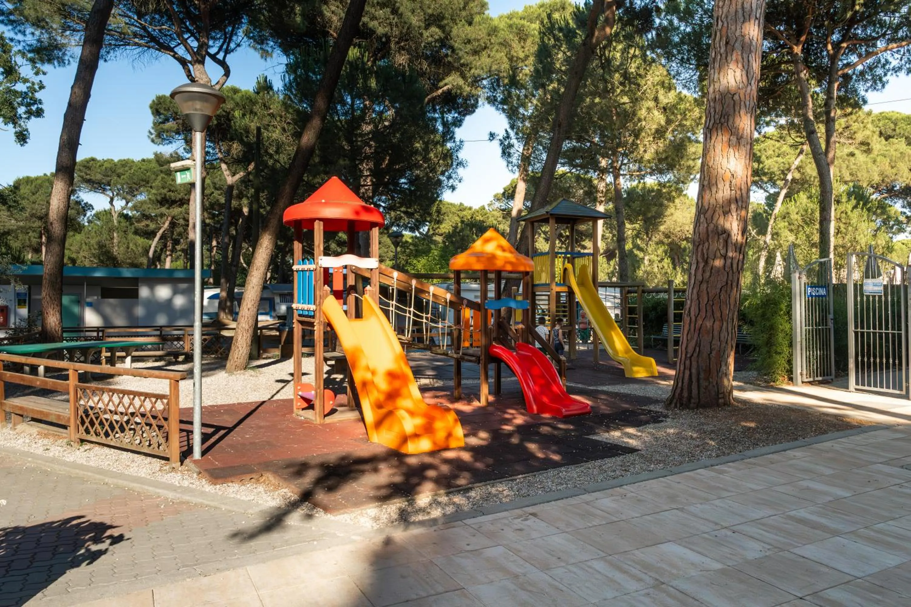 Children play ground in Club del Sole Rivaverde Easy Camping Village