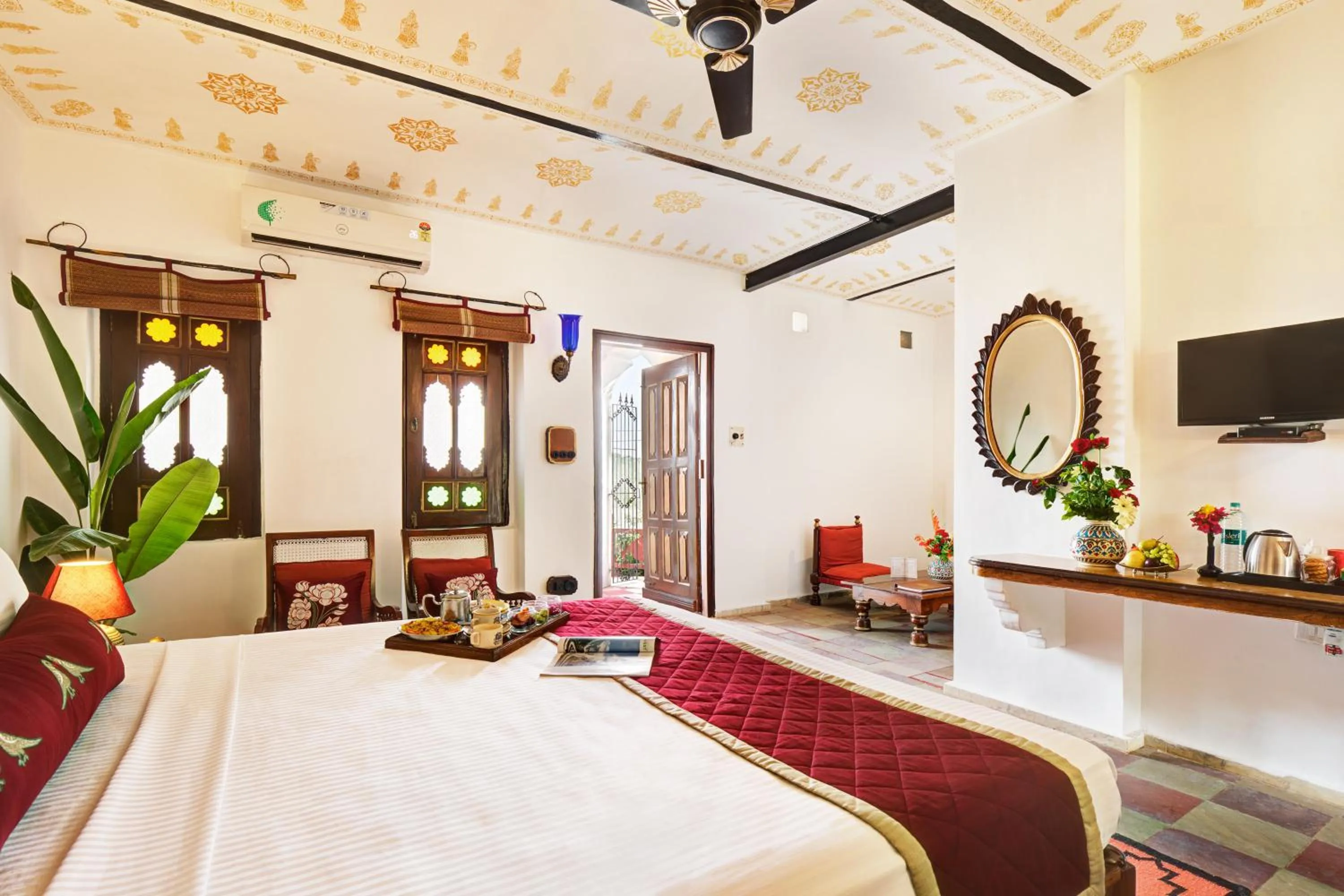 Photo of the whole room, Bed in Bundelkhand Riverside